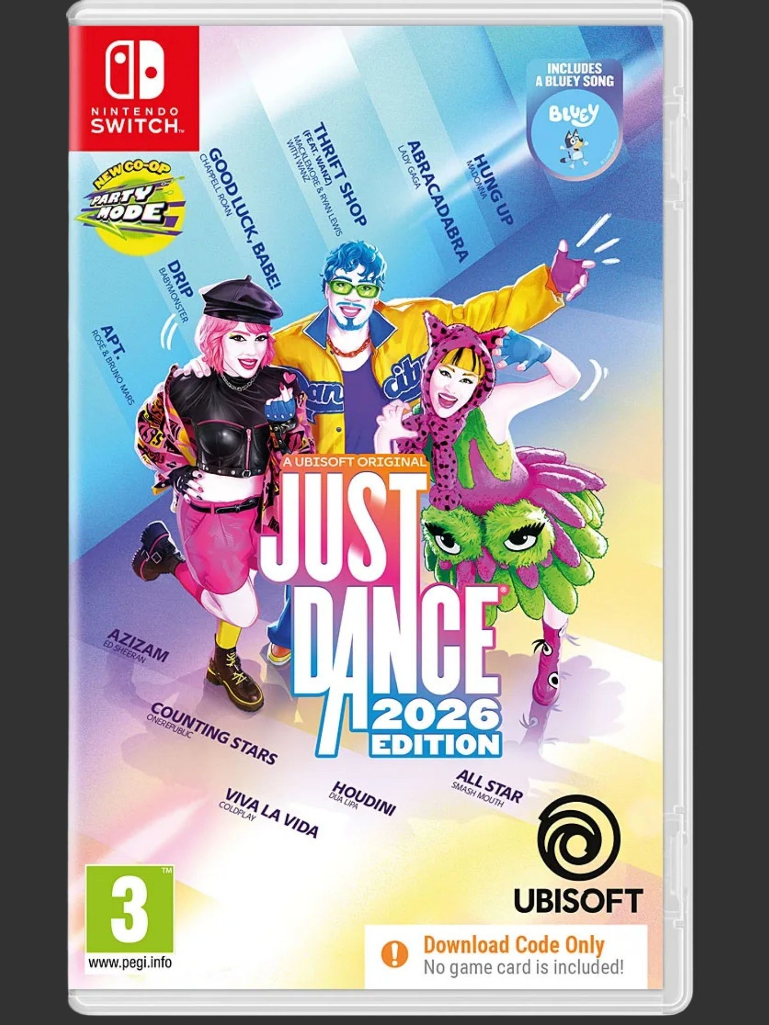 Nintendo Switch 2 Just Dance 2026 Code in a Box