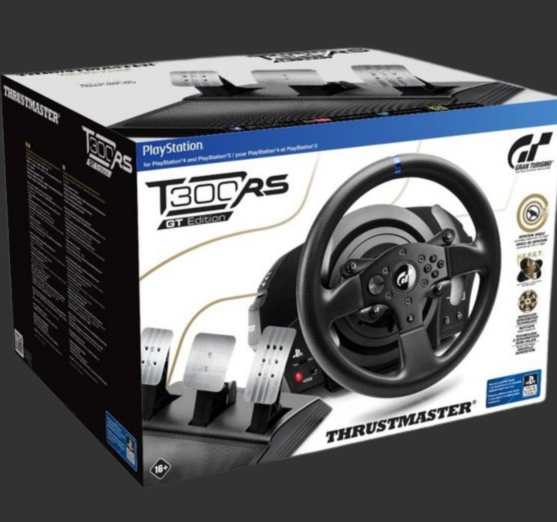 הגה סימולטור נהיגה Thrustmaster T300 RS GT Edition לסוני 5 / 4 ולמחשב הגה סימולטור נהיגה Thrustmaster T300 RS GT Edition לסוני 5 / 4 ולמחשב