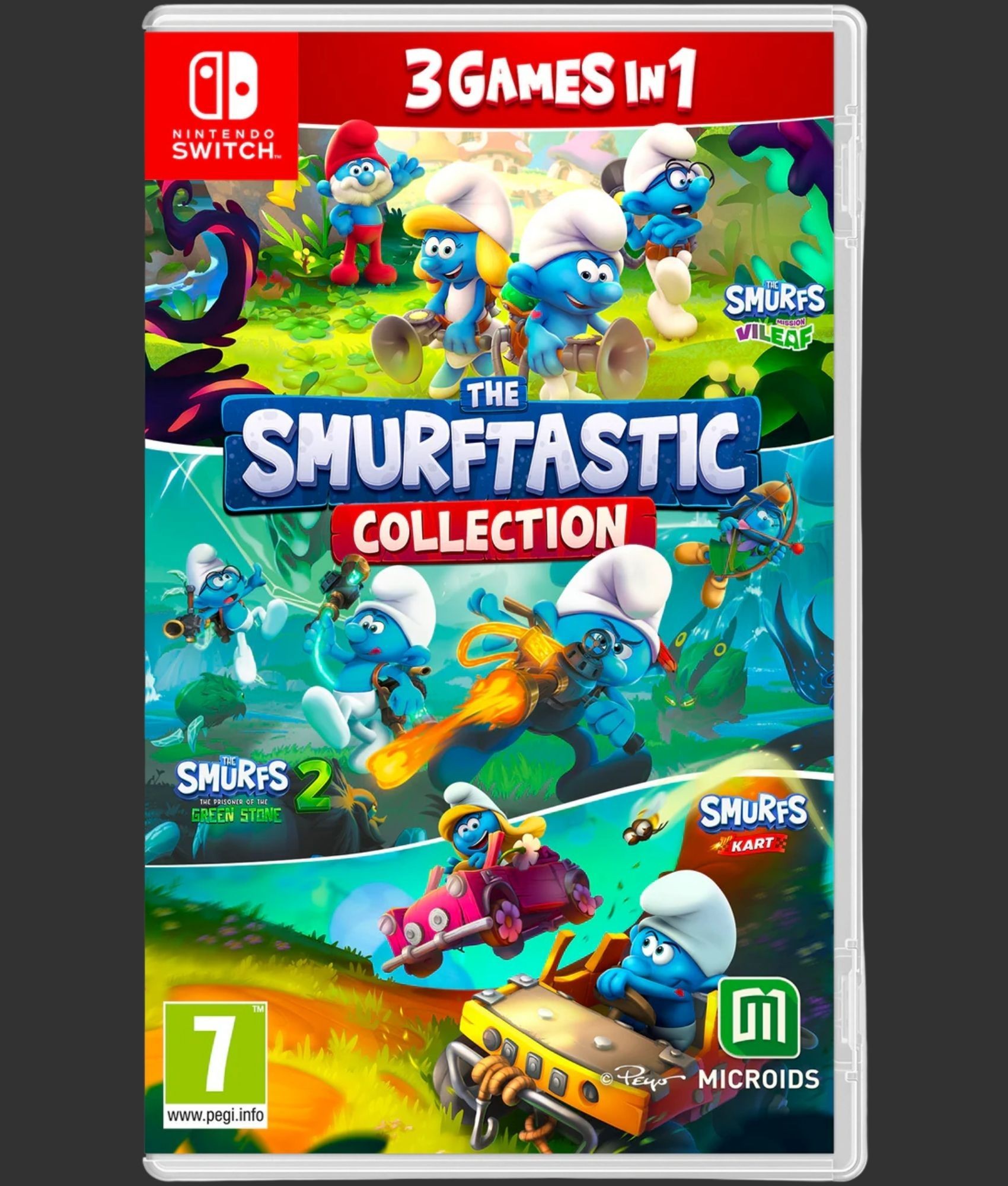 Nintendo Switch The Smurftastic Collection 3 Games in 1