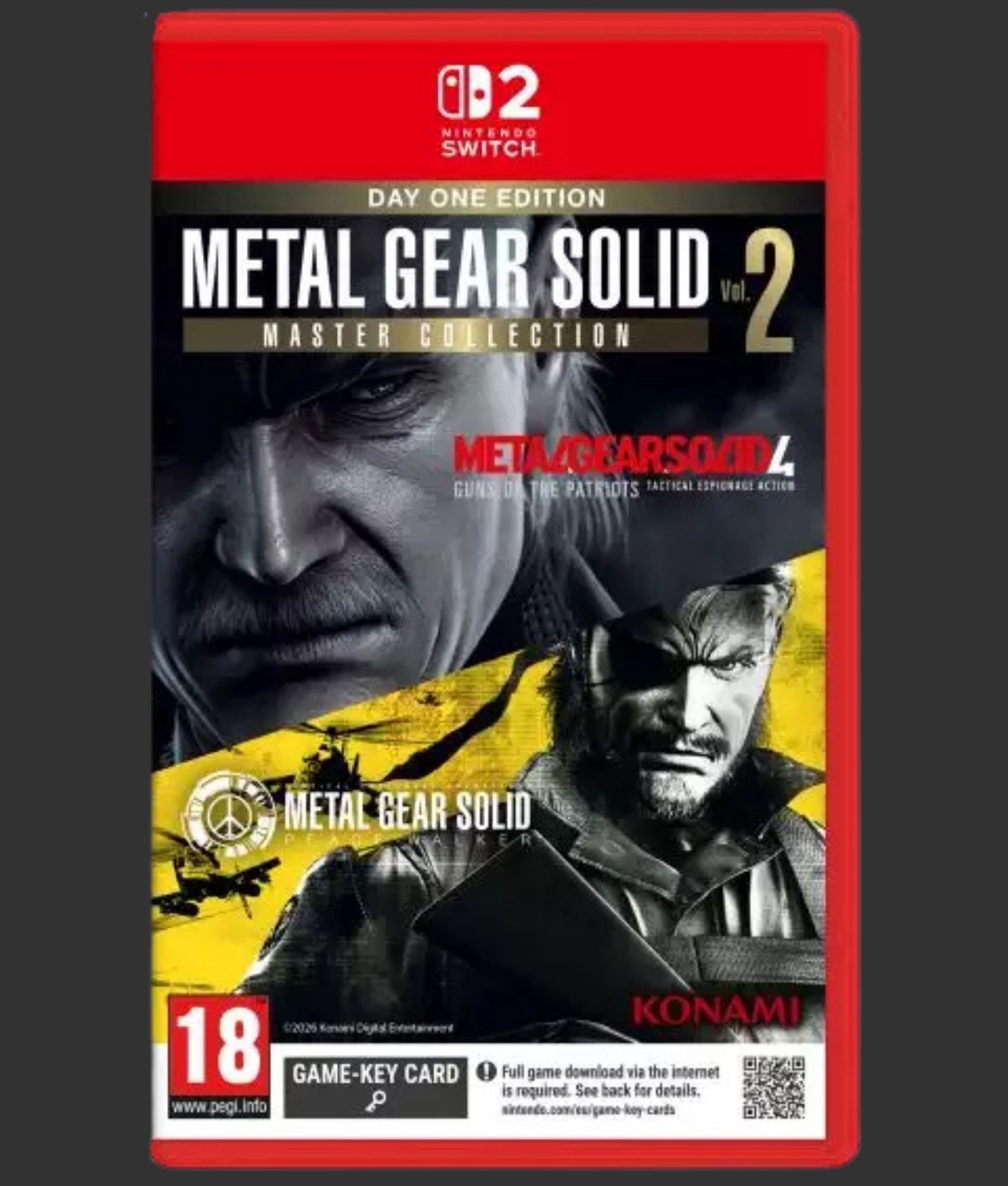 Nintendo Switch 2 Metal Gear Solid Master Collection Volume 2 Day One Edition