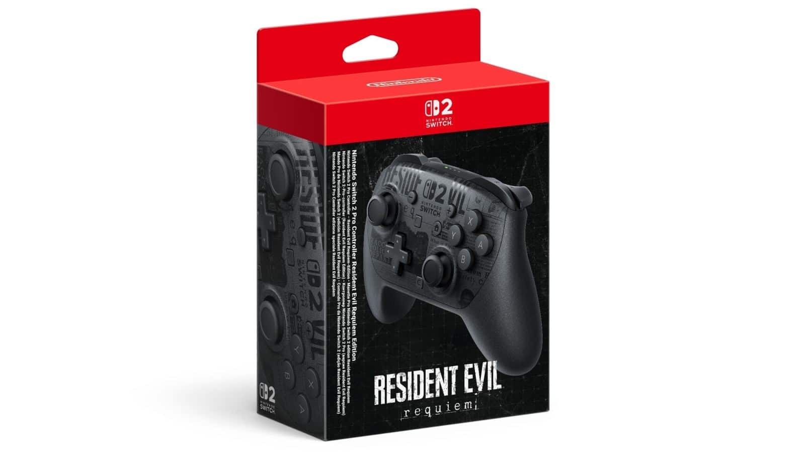 שלט פרו קונטרולר לסוויץ' 2 - pro controller switch 2 Resident Evil Requiem Edition שלט פרו קונטרולר לסוויץ' 2 - pro controller switch 2 Resident Evil Requiem Edition