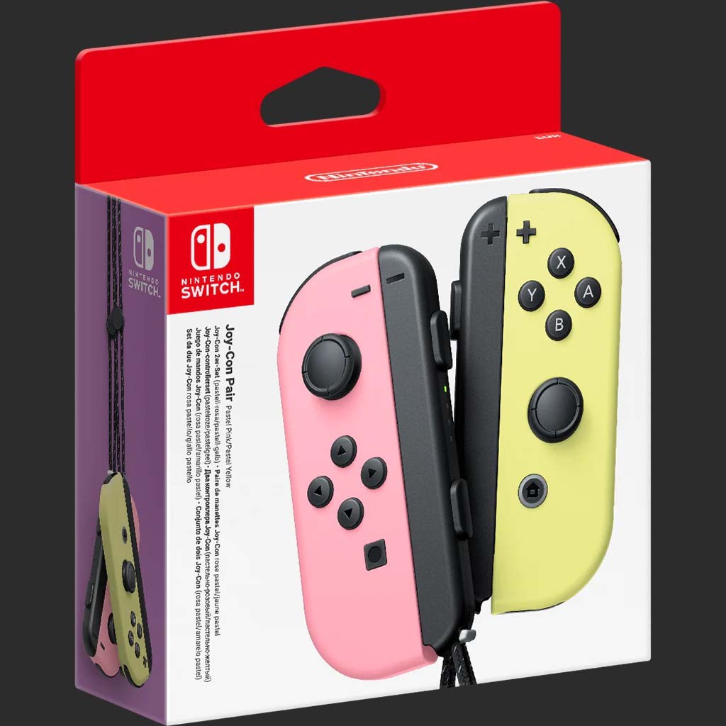 שלטים לנינטנדו סוויץ - Joycon Pastel Pink & Yellow שלטים לנינטנדו סוויץ - Joycon Pastel Pink & Yellow