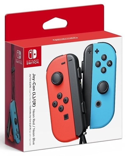NINTENDO SWITCH JOY-CON PAIR NEON RED/NEON BLUE