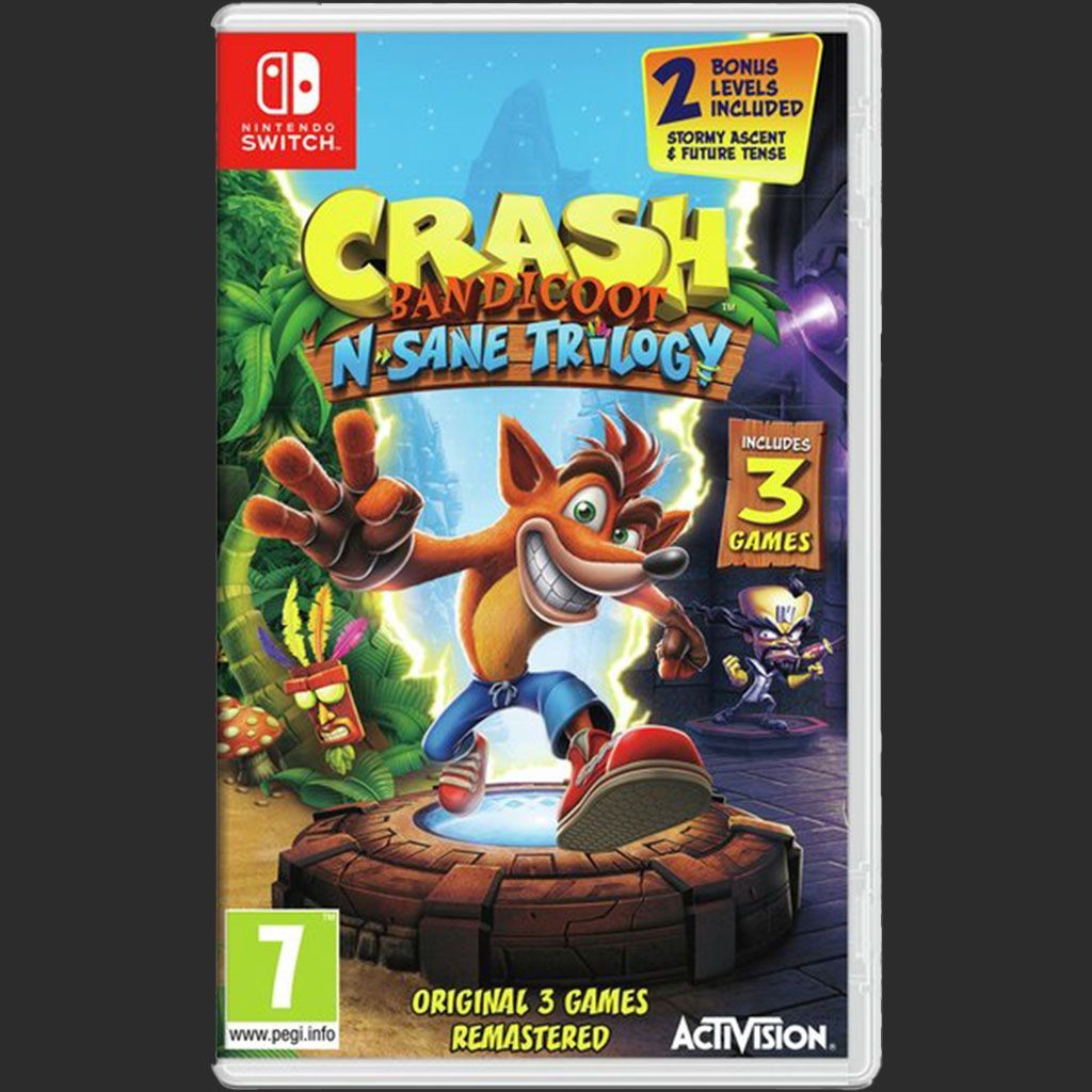 משחק לנינטנדו סוויץ - Crash Bandicoot N Sane Trilogy משחק לנינטנדו סוויץ - Crash Bandicoot N Sane Trilogy