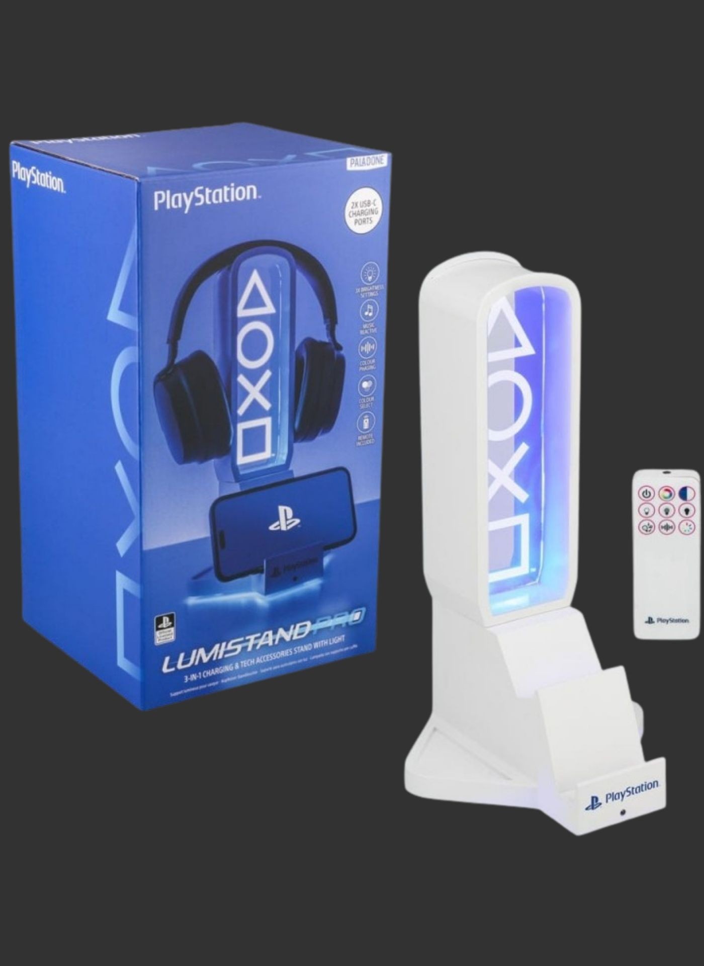 סטנד אוזניות נאון PlayStation Paladone סטנד אוזניות נאון PlayStation Paladone