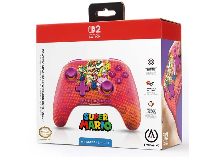 שלט לסוויץ' 2 - PowerA advantage Wireless controller Super Mario שלט לסוויץ' 2 - PowerA advantage Wireless controller Super Mario