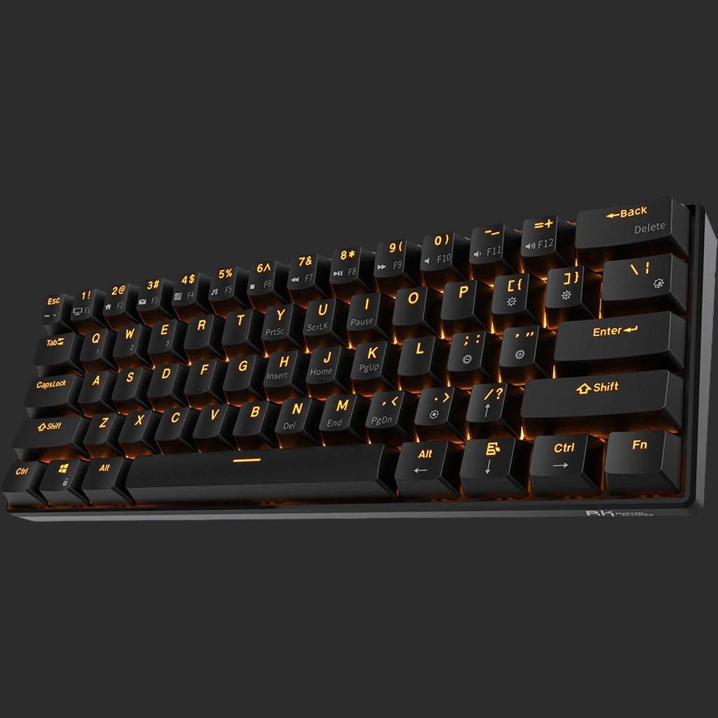 ����� ������� - RK Royal Kludge - RK61 Black with Brown Switches Wireless