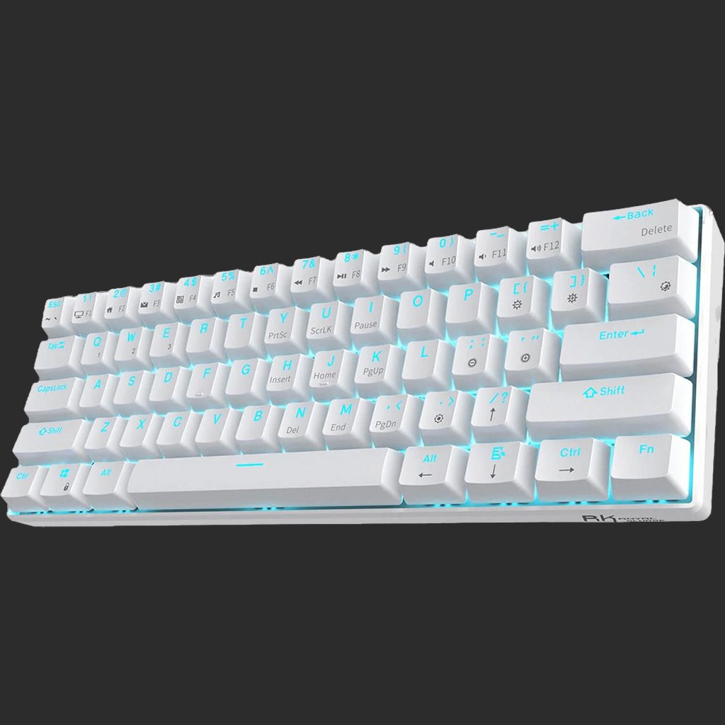 ����� ������� - RK Royal Kludge - RK61 White with Red Switches Wireless