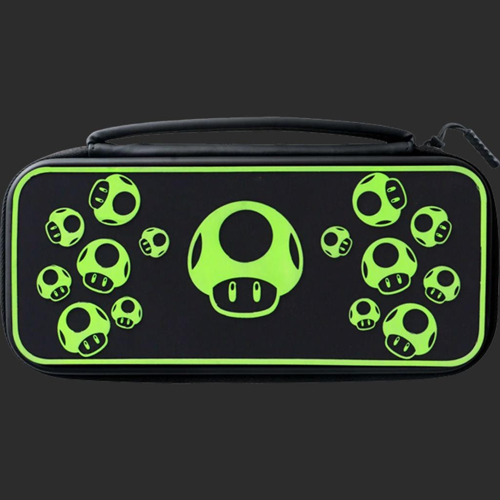 נינטנדו סוויץ נרתיק נשיאה - PDP - Travel Case Plus Super Mario Mushroom Glow in the Dark נינטנדו סוויץ נרתיק נשיאה - PDP - Travel Case Plus Super Mario Mushroom Glow in the Dark