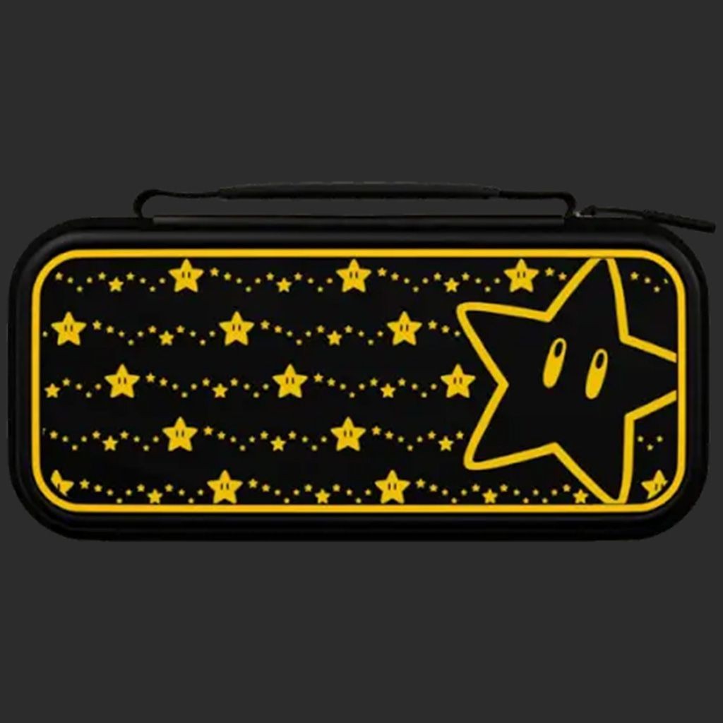 נינטנדו סוויץ נרתיק נשיאה - PDP - Travel Case Plus Super Mario Super Star Glow in the Dark נינטנדו סוויץ נרתיק נשיאה - PDP - Travel Case Plus Super Mario Super Star Glow in the Dark