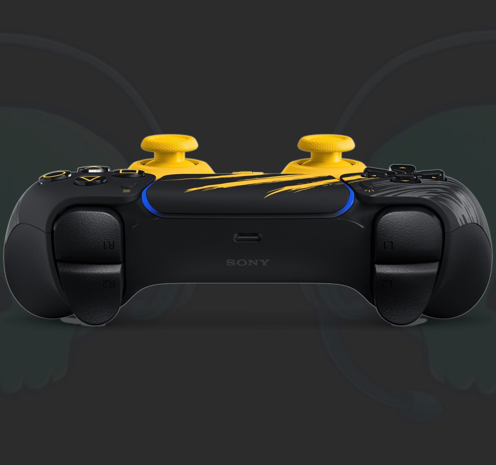 PS5 DualSense Wireless Controller Marvels Wolverine Battle Yellow Limited Edition