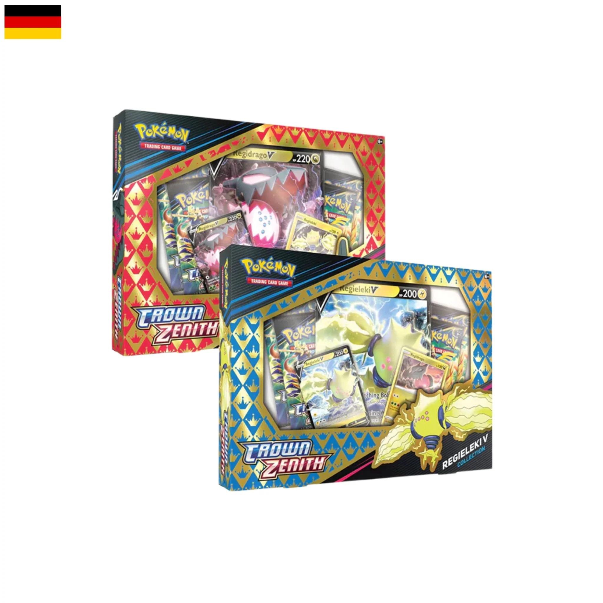 POKEMON tcg REGIELEKI/REGIDRAGO V Collection Box GERMAN