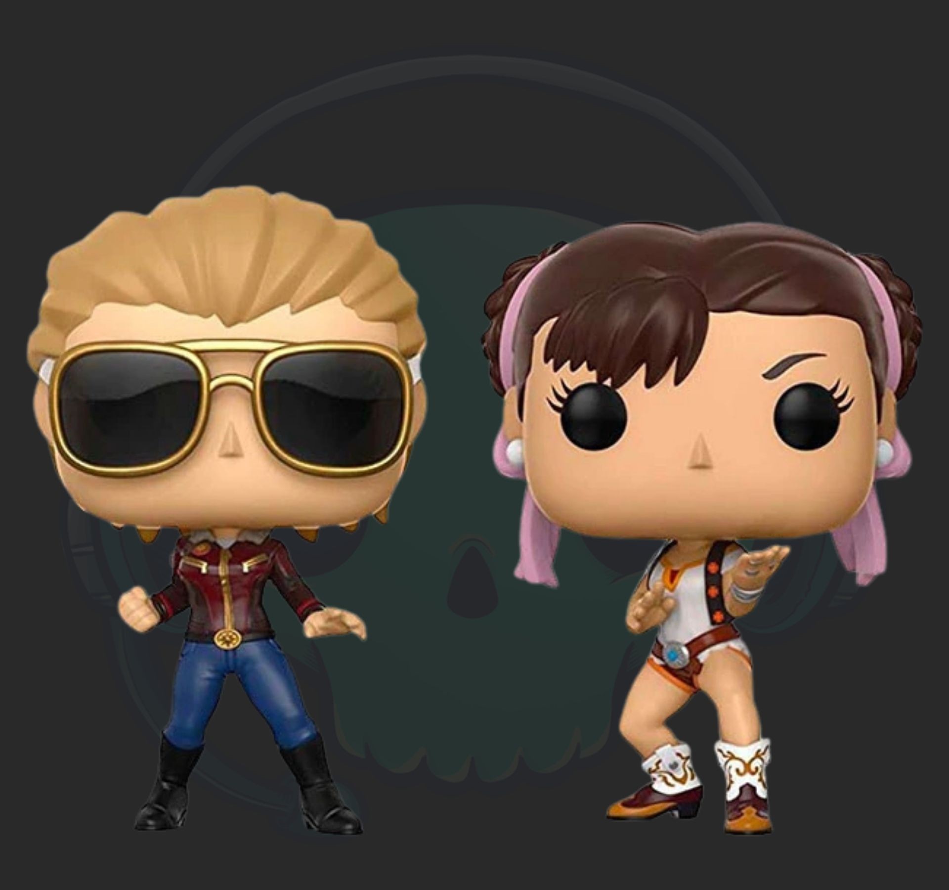 Funko pop 2 pack Marvel Vs Capcom Captain Marvel Vs Chun-Li