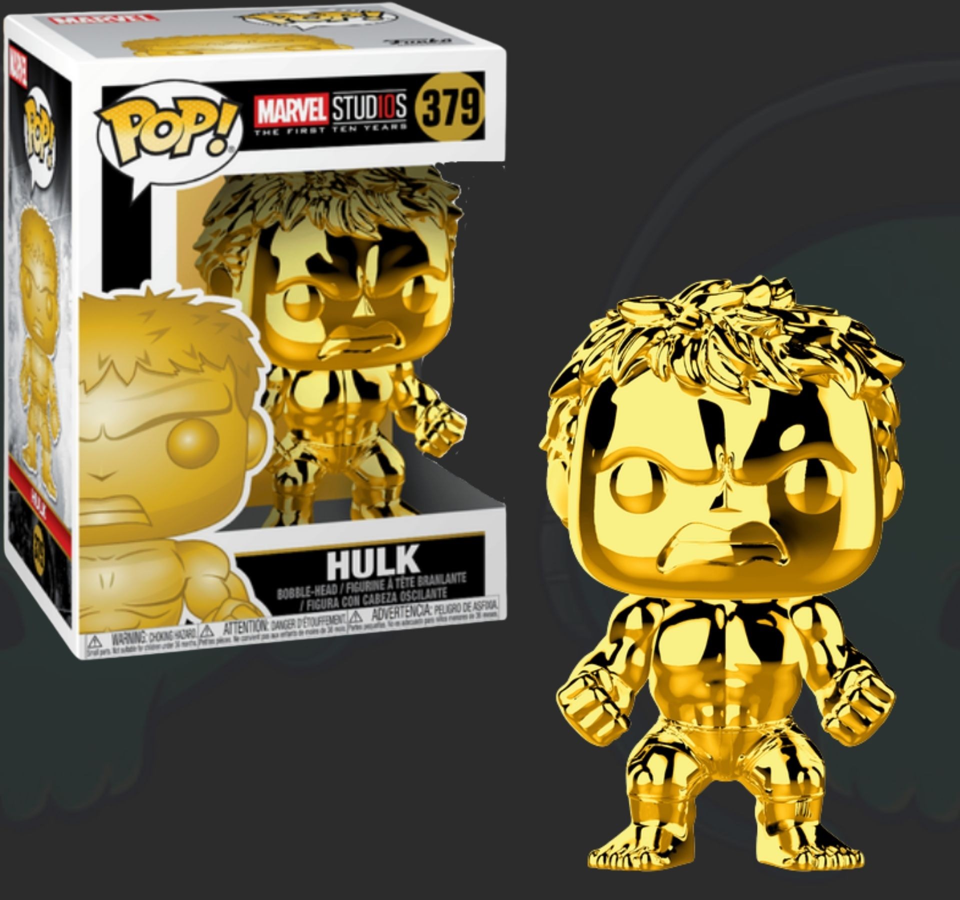 Funko Pop Vinyl Marvel Gold Hulk 379