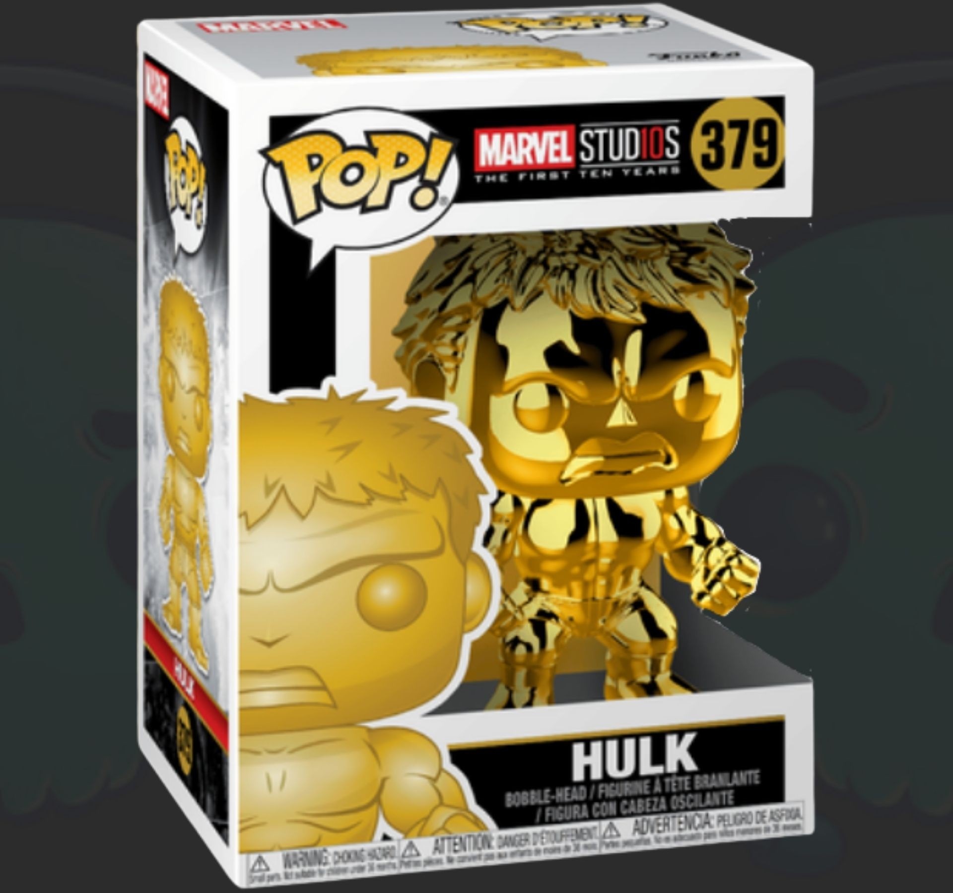 Funko Pop Vinyl Marvel Gold Hulk 379