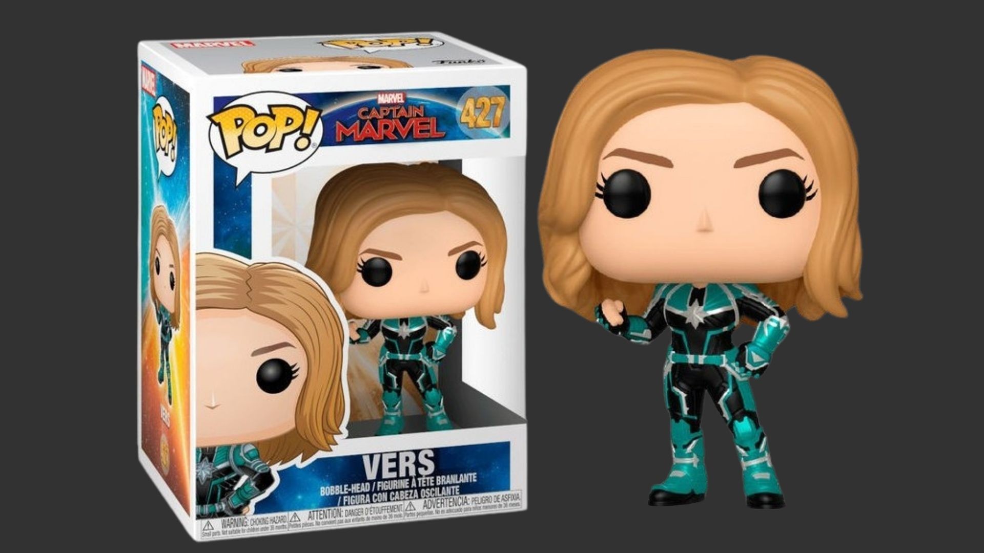 בובת פופ - Marvel Captain Marvel - Vers #427 בובת פופ - Marvel Captain Marvel - Vers #427