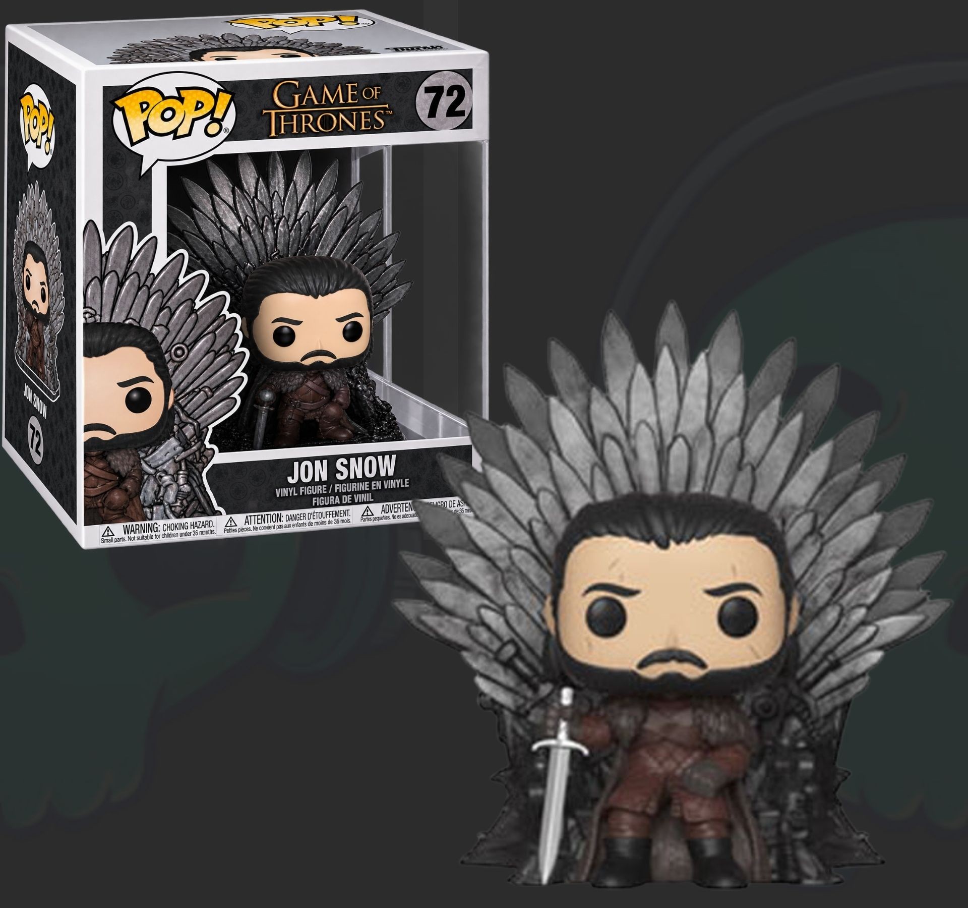 funko pop Game of Thrones Jon Snow on Iron Throne 72