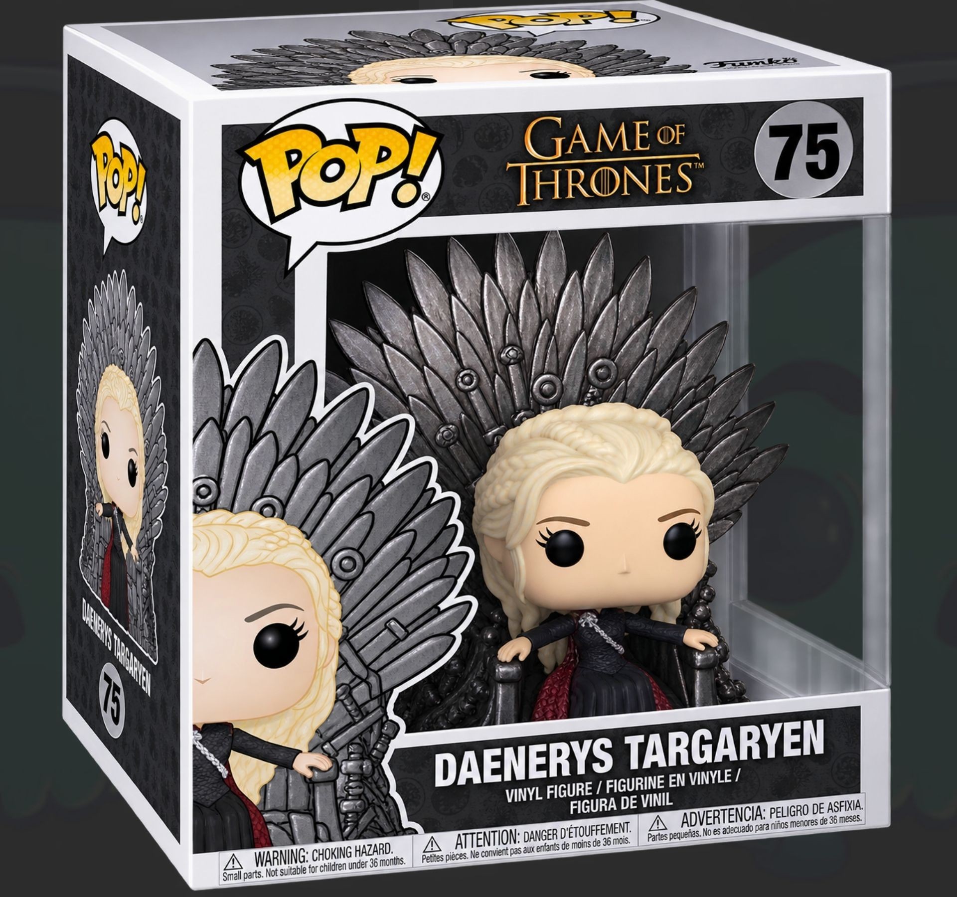 funko pop deluxe Game of Thrones  Daenerys Targaryen on Throne 75