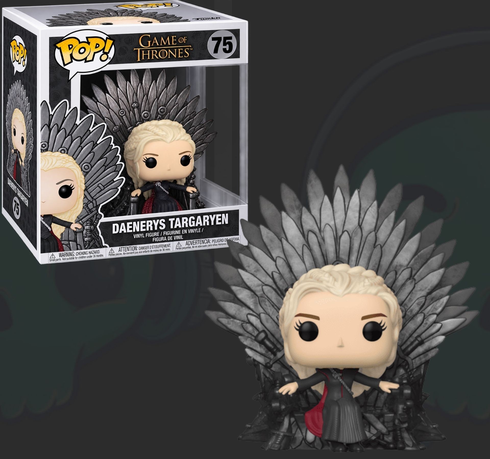 funko pop deluxe Game of Thrones  Daenerys Targaryen on Throne 75