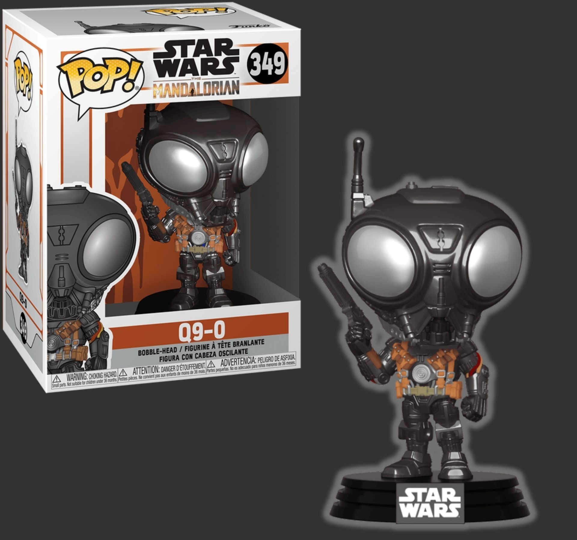 בובת פופ קיו־9 אפס – Q9-0 #349, Star Wars The Mandalorian בובת פופ קיו־9 אפס – Q9-0 #349, Star Wars The Mandalorian