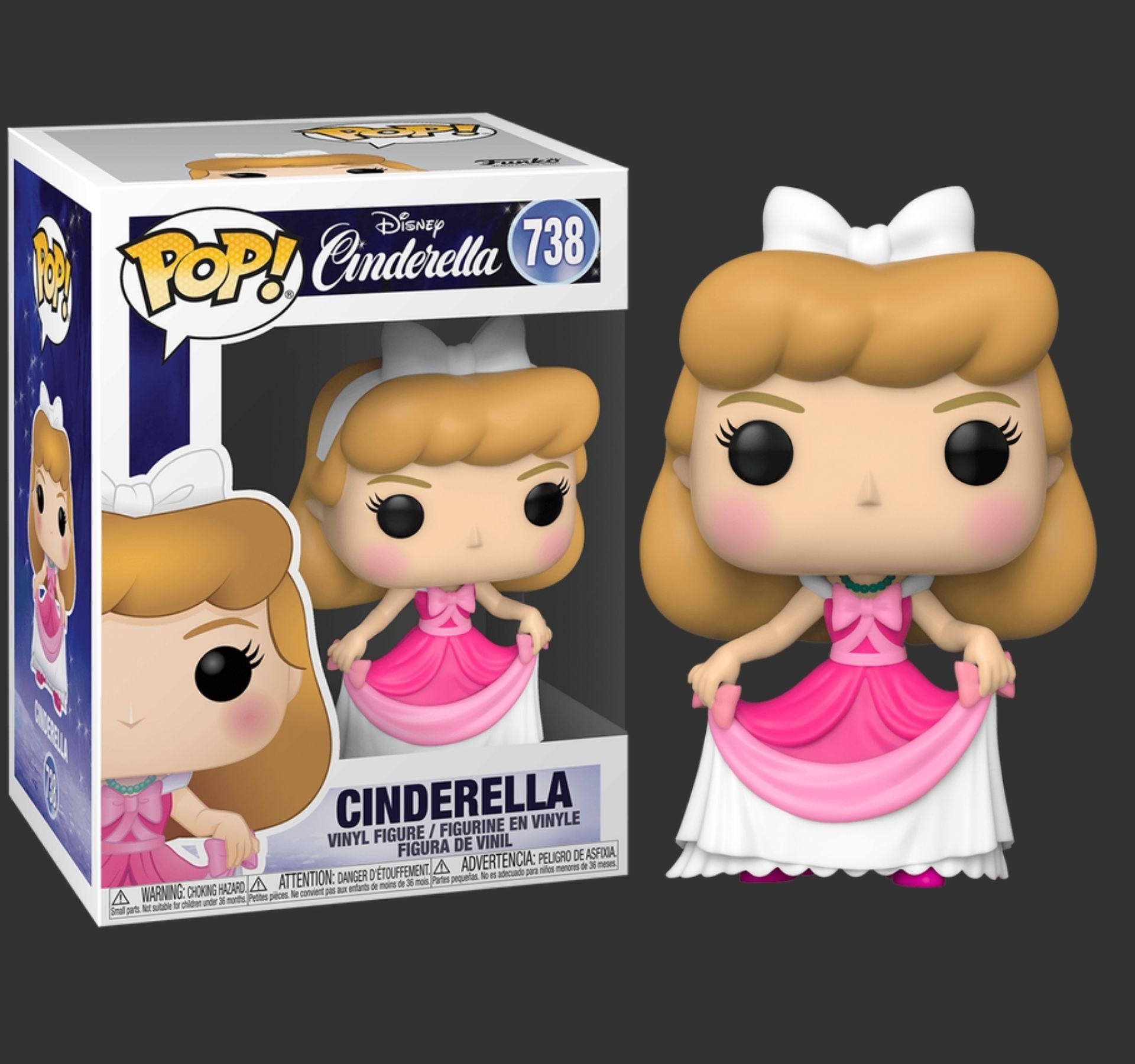 בובת פופ סינדרלה בשמלה ורודה – Cinderella in Pink Dress #738, Cinderella בובת פופ סינדרלה בשמלה ורודה – Cinderella in Pink Dress #738, Cinderella