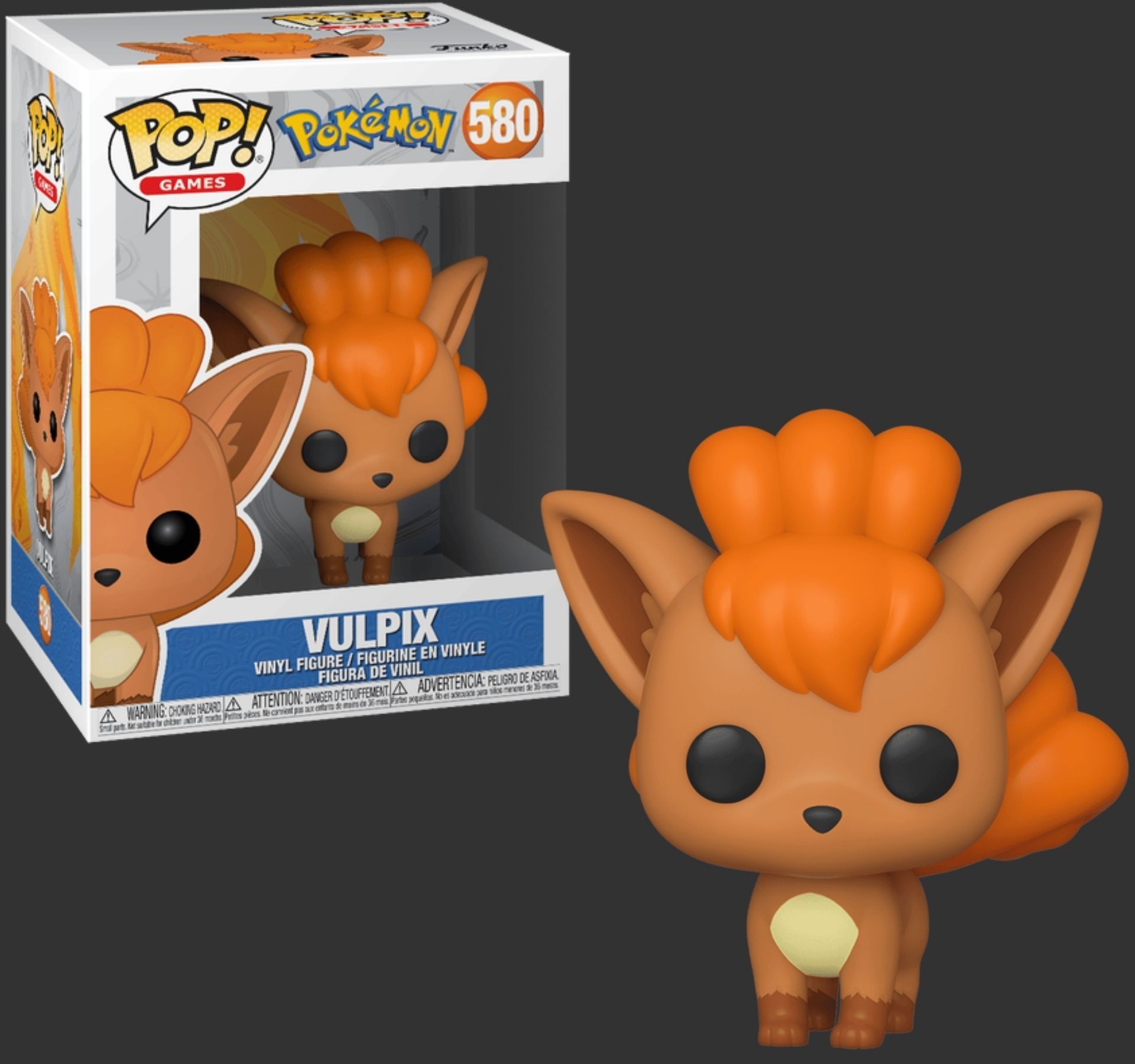 בובת פופ וולפיקס – Vulpix #580, Pokemon בובת פופ וולפיקס – Vulpix #580, Pokemon