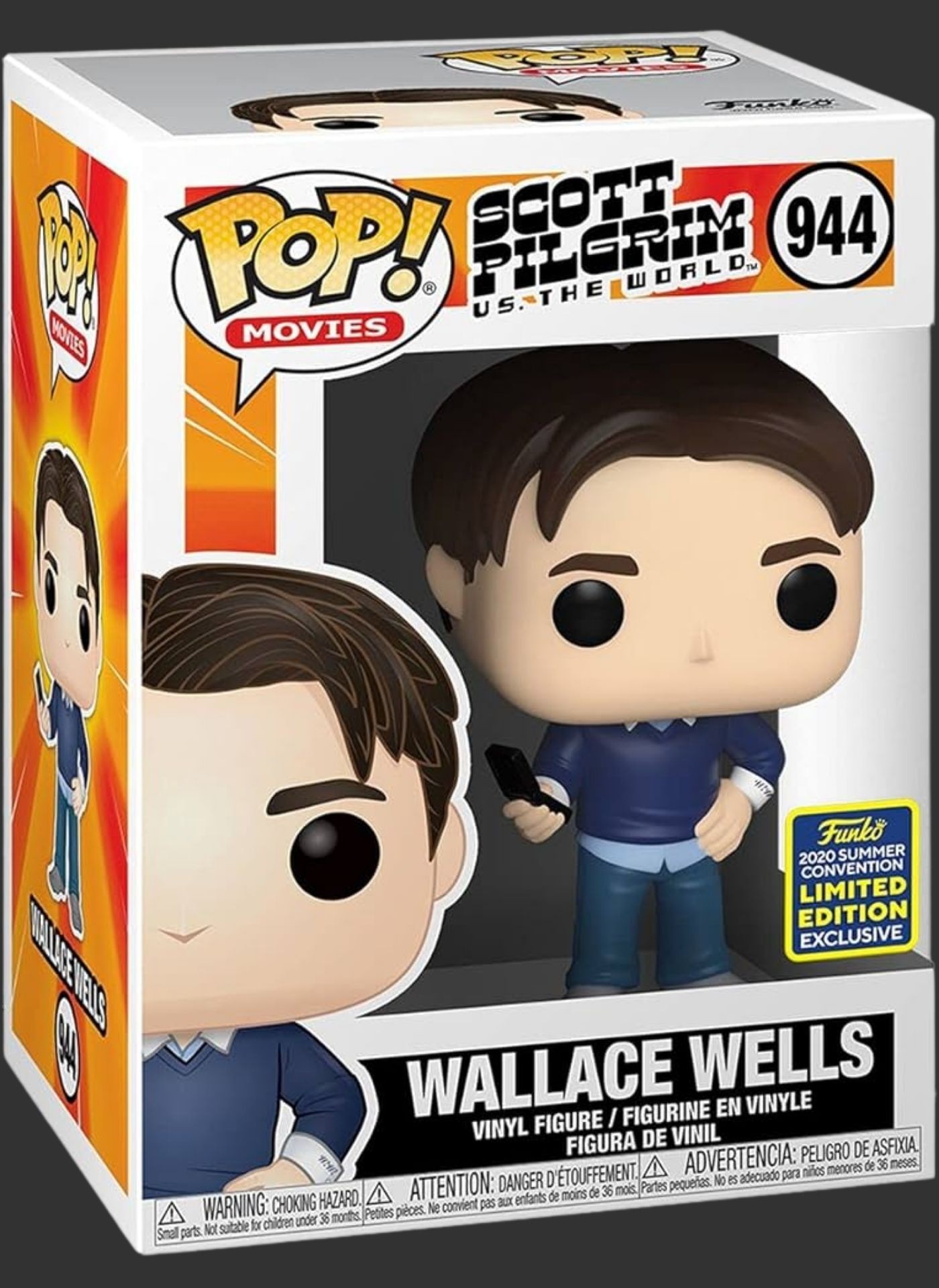 בובת פופ - Scott Pilgrim Wallace Wells CON #944 בובת פופ - Scott Pilgrim Wallace Wells CON #944