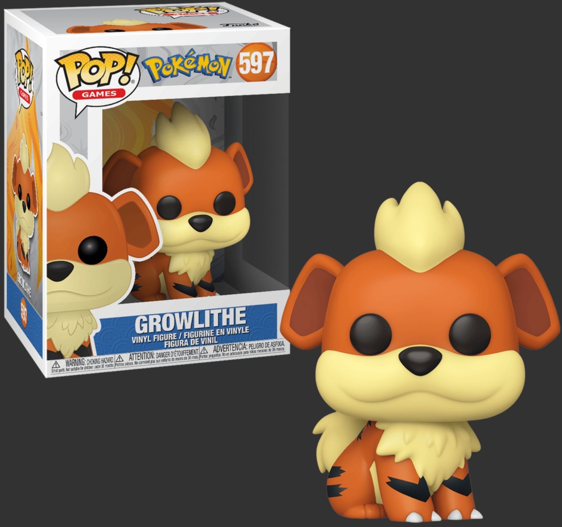 בובת פופ גרולייט – Growlithe #597, Pokemon בובת פופ גרולייט – Growlithe #597, Pokemon