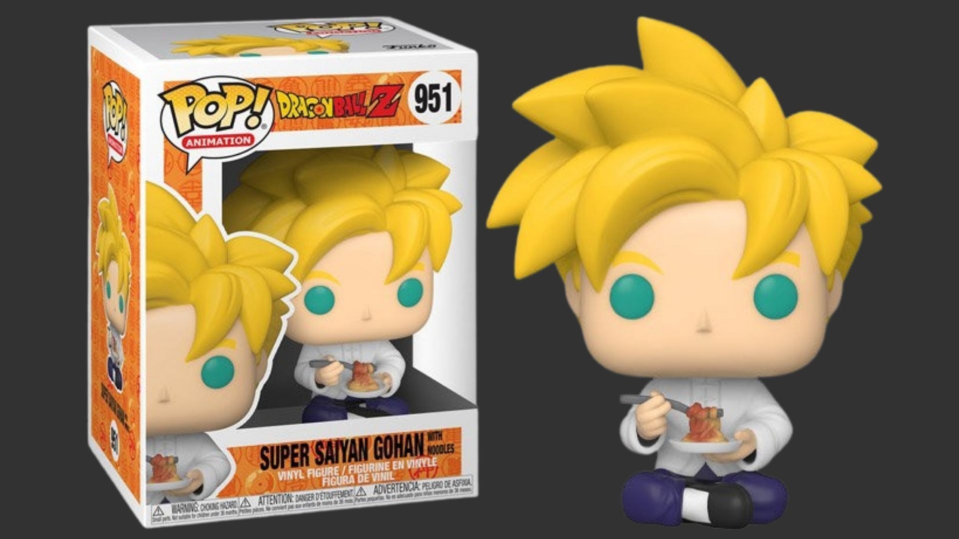 בובת פופ גוהאן סופר סאיין עם נודלס – Super Saiyan Gohan with Noodles #951, Dragon Ball Z בובת פופ גוהאן סופר סאיין עם נודלס – Super Saiyan Gohan with Noodles #951, Dragon Ball Z