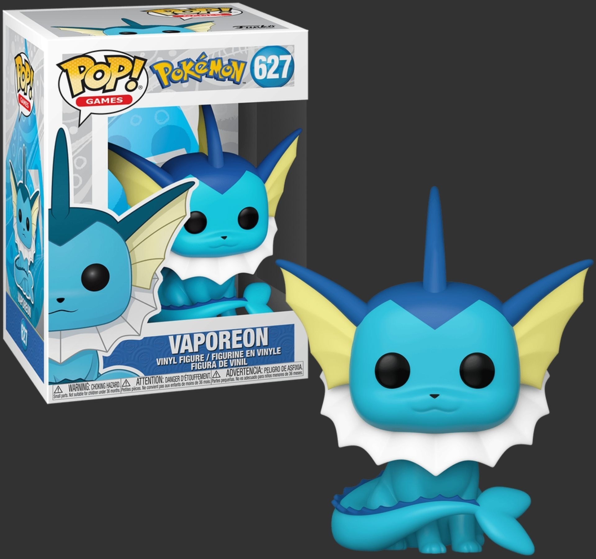 בובת פופ ופוריאון – Vaporeon #627, Pokemon בובת פופ ופוריאון – Vaporeon #627, Pokemon