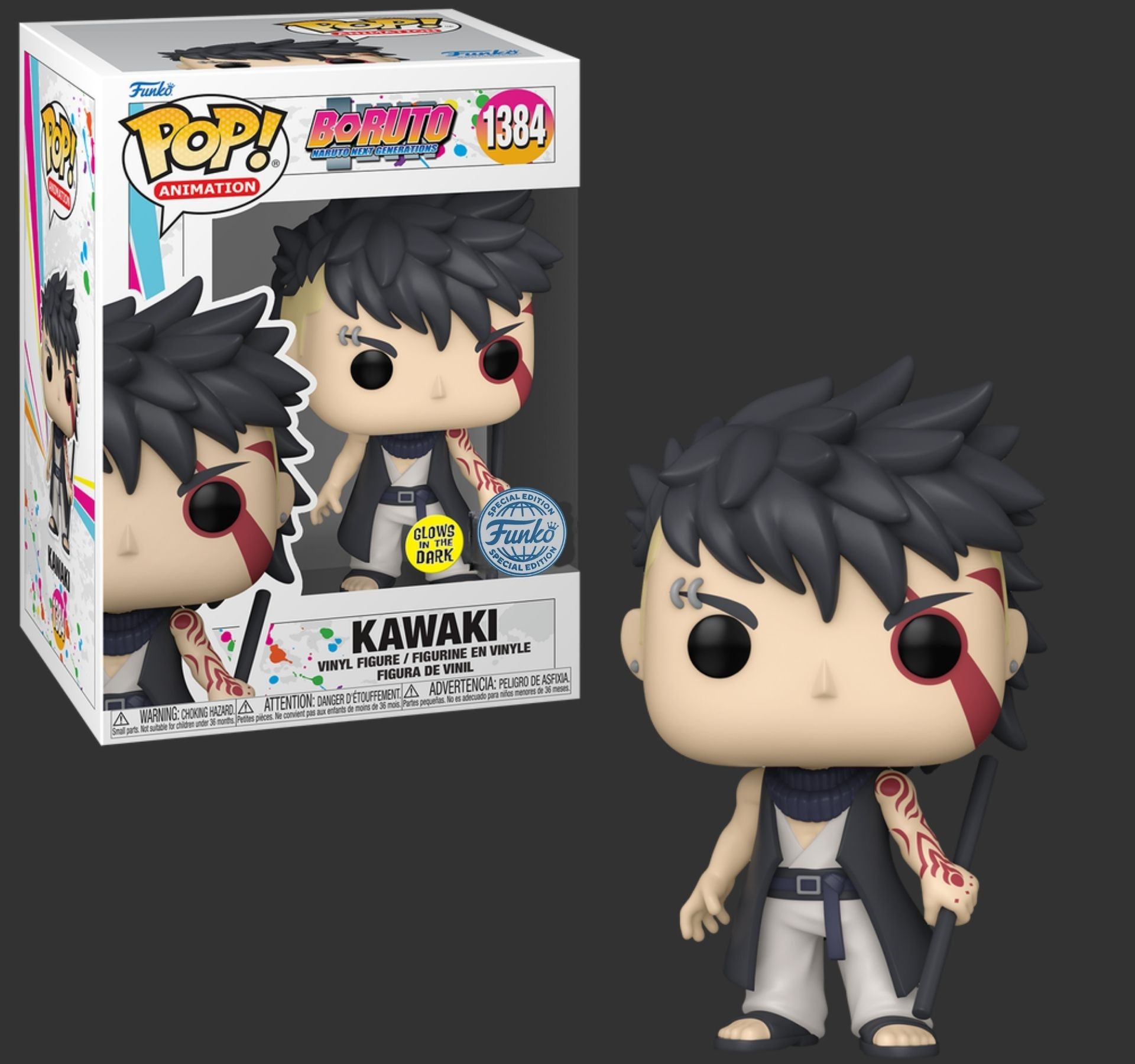 Funko Pop Boruto Kawaki 1036 Glow Special edition