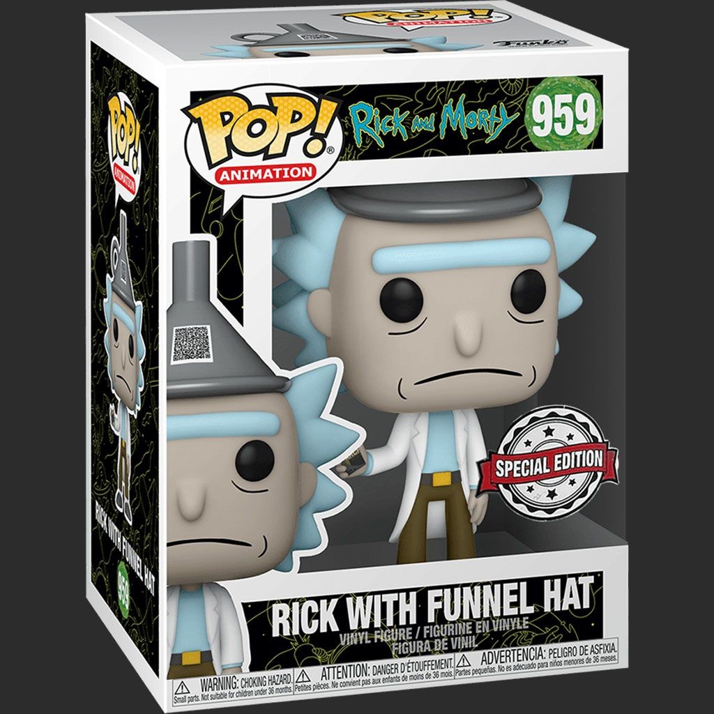 ���� ��� - Rick and Morty - Rick with Funnel Hat #959 (Special Edition)