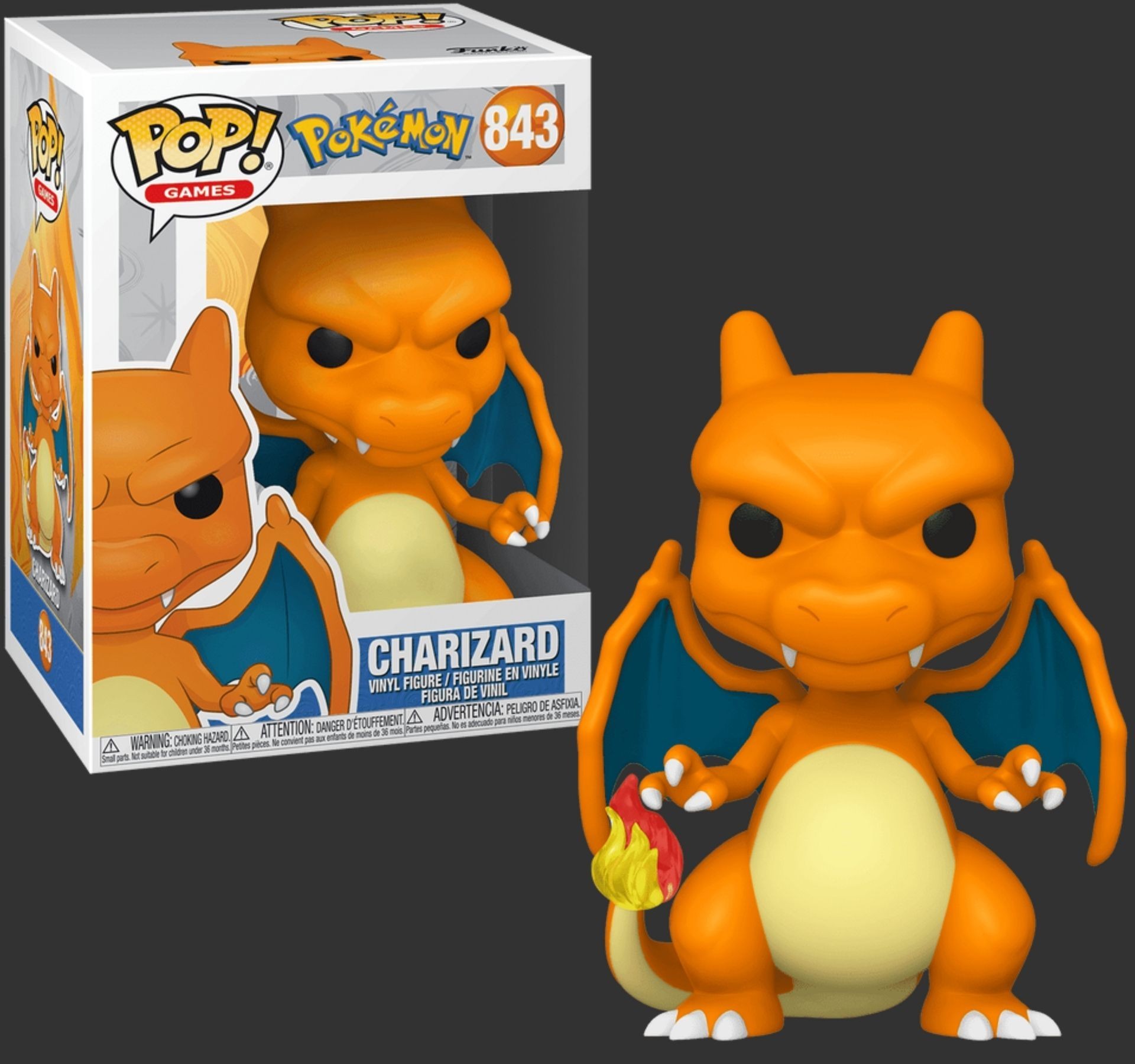 בובת פופ צ’אריזרד – Charizard #843, Pokemon בובת פופ צ’אריזרד – Charizard #843, Pokemon