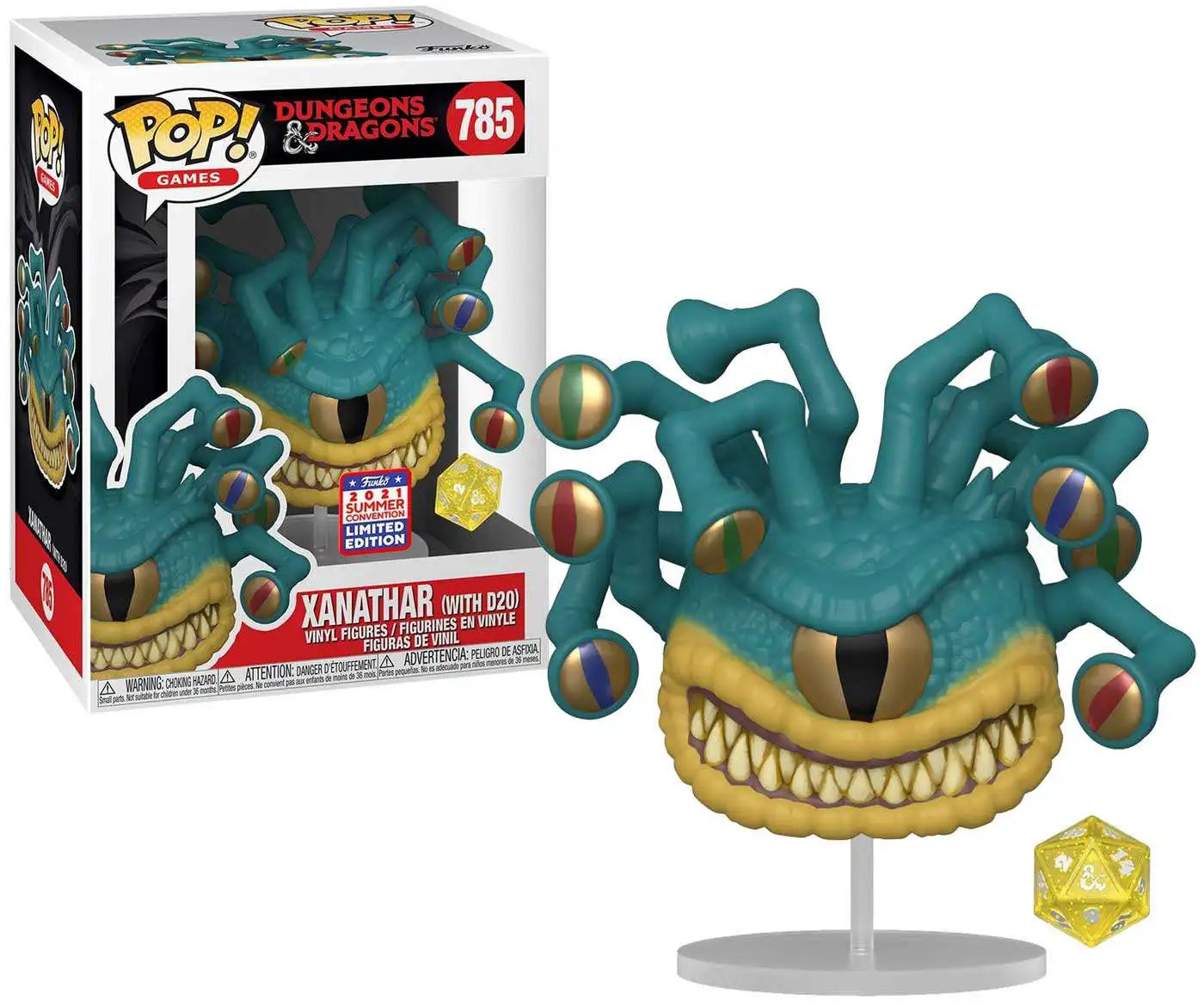 Funko pop Dungeons And Dragons Xanthar with D20 785 Convention Summer 2021