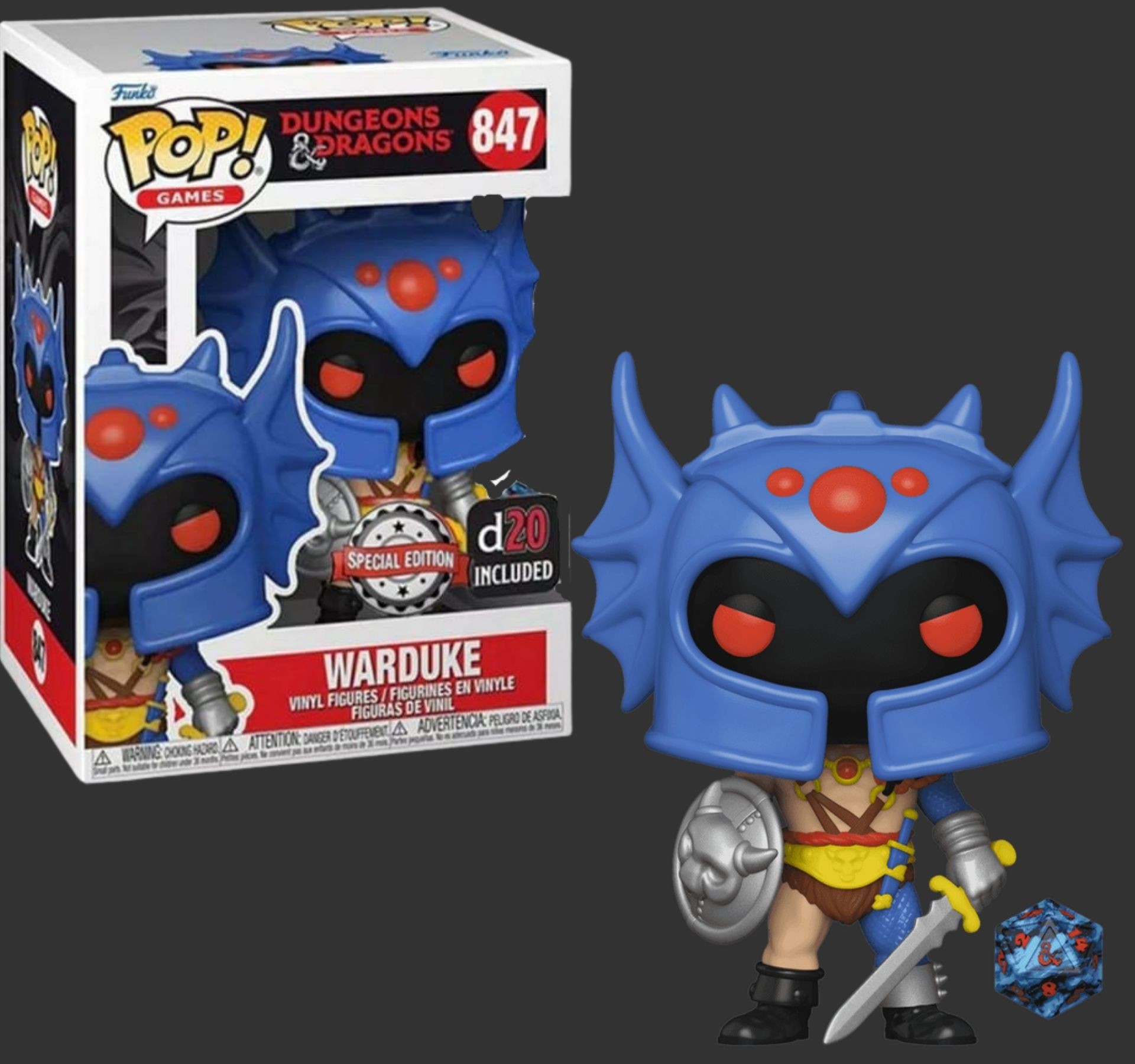 Funko Pop Dungeons And Dragons Warduke 847 SE d20
