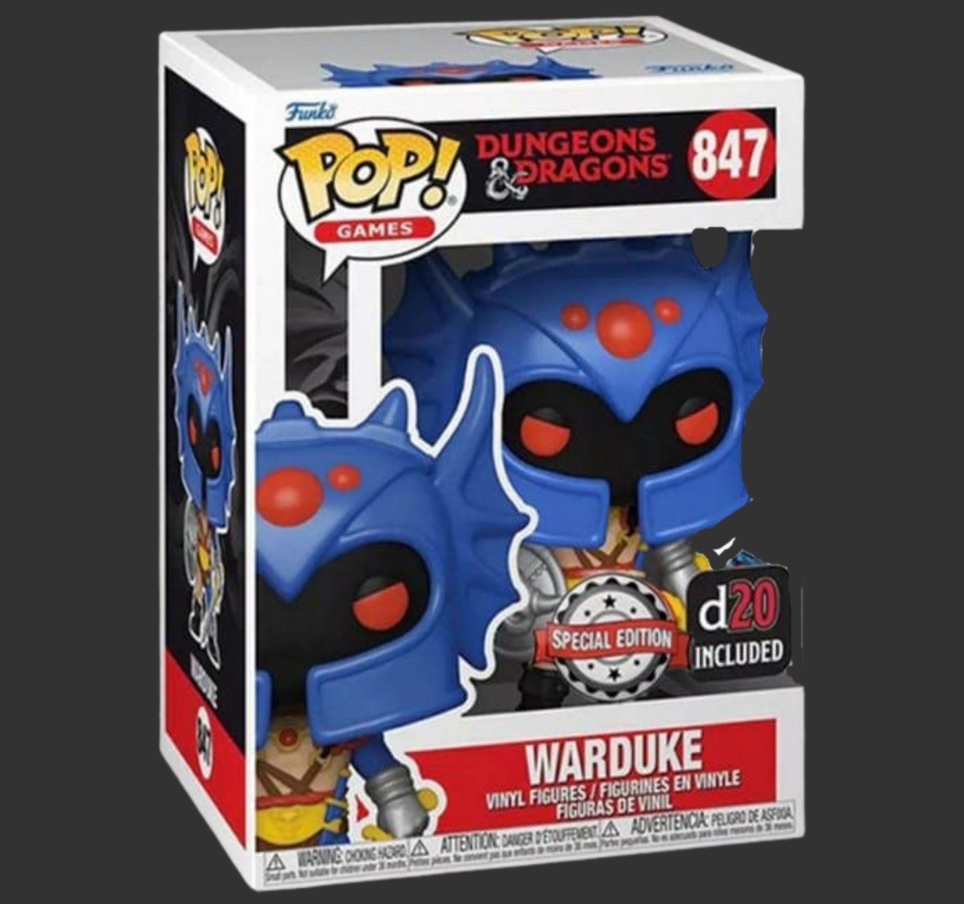 Funko Pop Dungeons And Dragons Warduke 847 SE d20