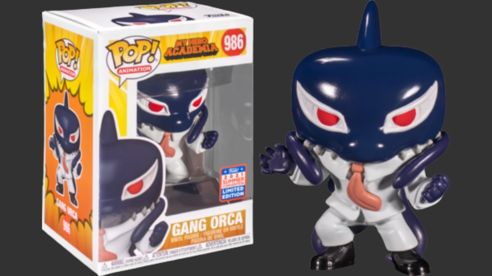 בובת פופ - My Hero Academia - Gang Orca #986 Summer Con 2021 בובת פופ - My Hero Academia - Gang Orca #986 Summer Con 2021