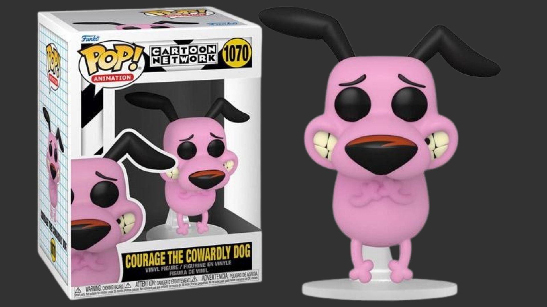 בובת פופ אמיץ הכלב הפחדן – Courage The Cowardly Dog #1070, Cartoon Network בובת פופ אמיץ הכלב הפחדן – Courage The Cowardly Dog #1070, Cartoon Network