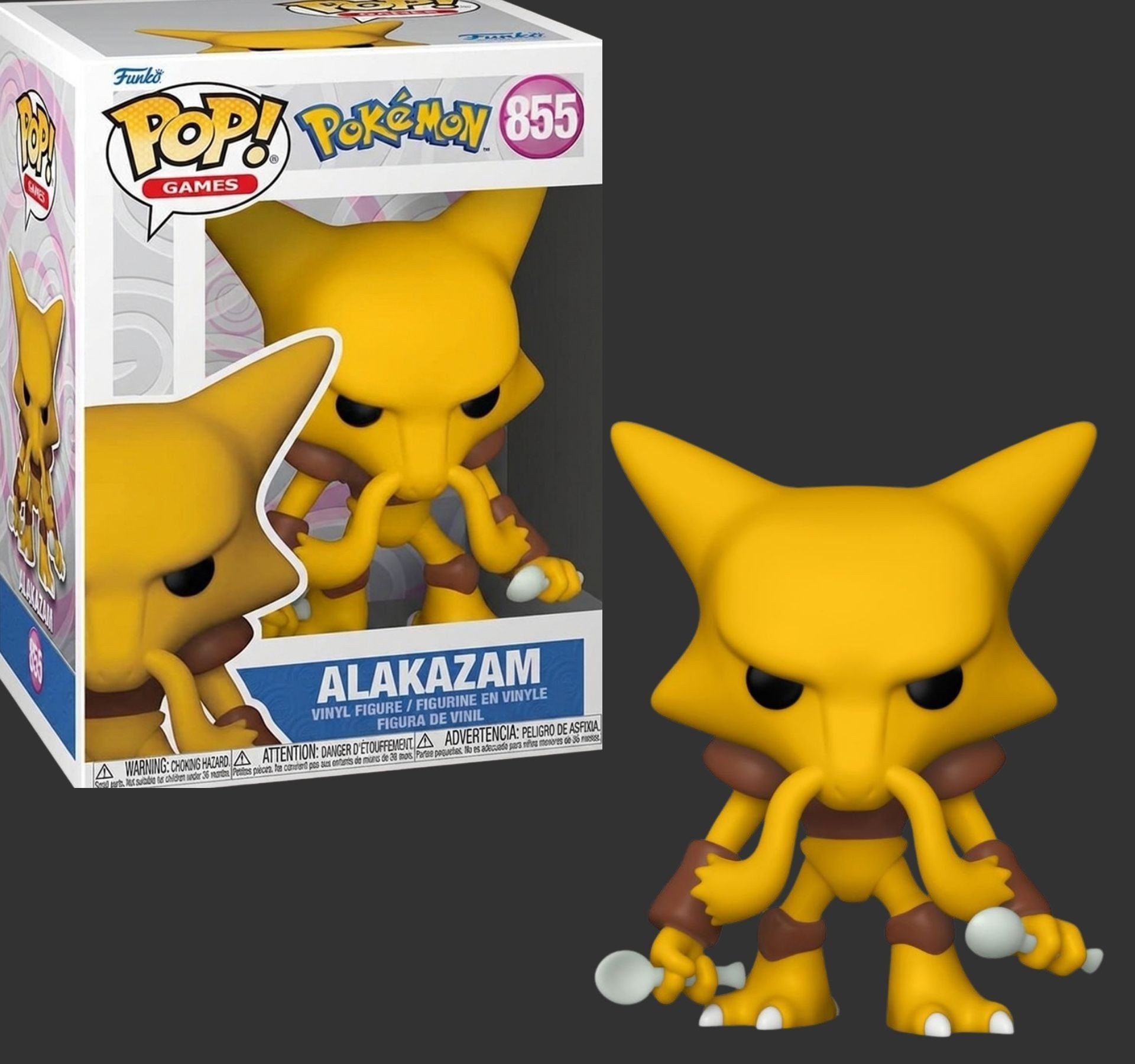 בובת פופ אלאקאזם – Alakazam #855, Pokemon בובת פופ אלאקאזם – Alakazam #855, Pokemon