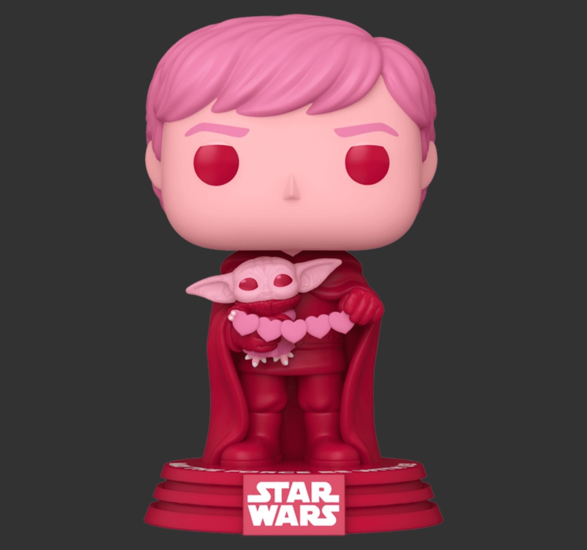 Funko Pop Star Wars Valentine Luke Skywalker wth Grogu 494