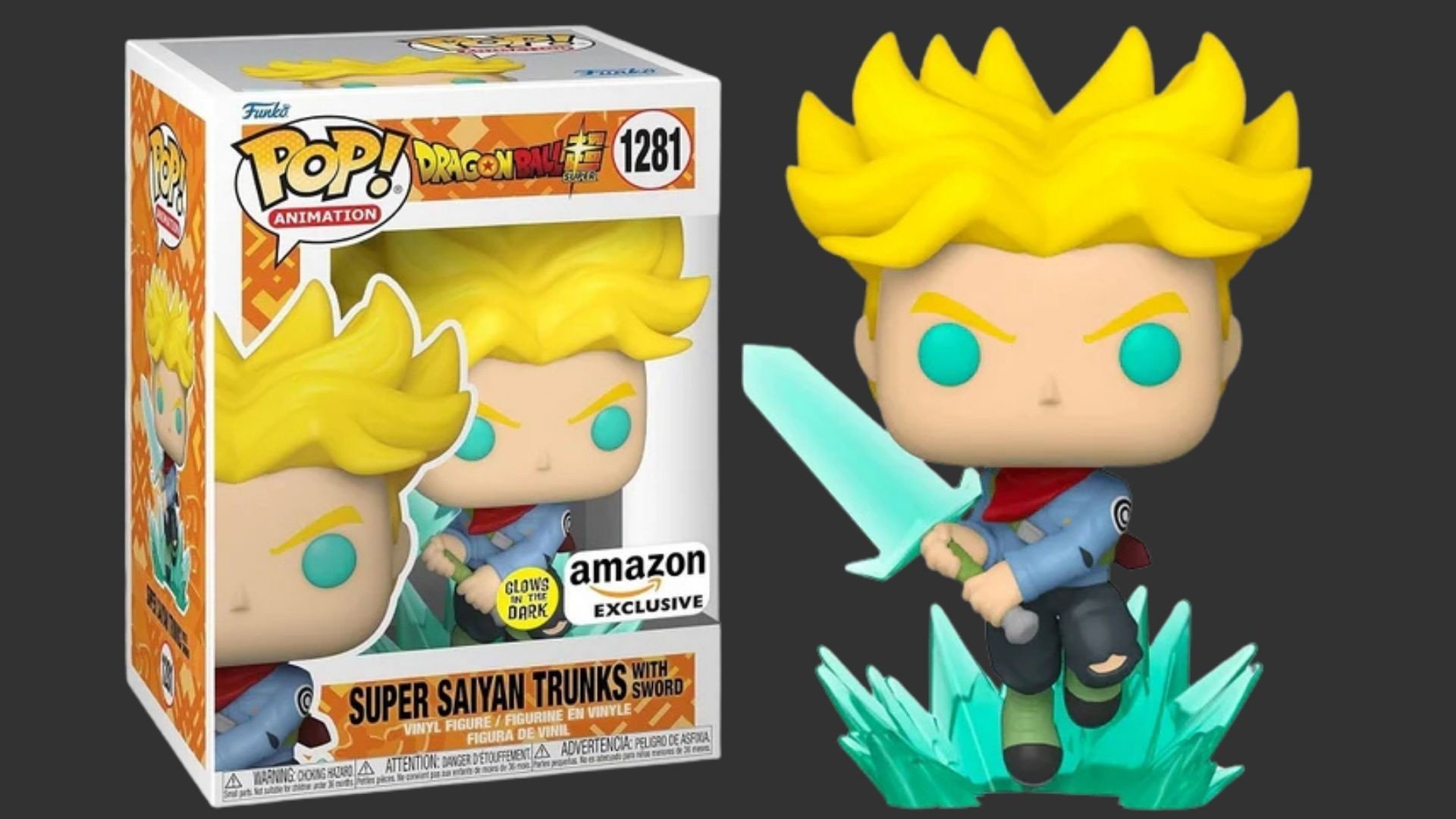 בובת פופ טראנקס סופר סאיין עם חרב – Super Saiyan Trunks with Sword #1281 Special Edition, Dragon Ball Super בובת פופ טראנקס סופר סאיין עם חרב – Super Saiyan Trunks with Sword #1281 Special Edition, Dragon Ball Super