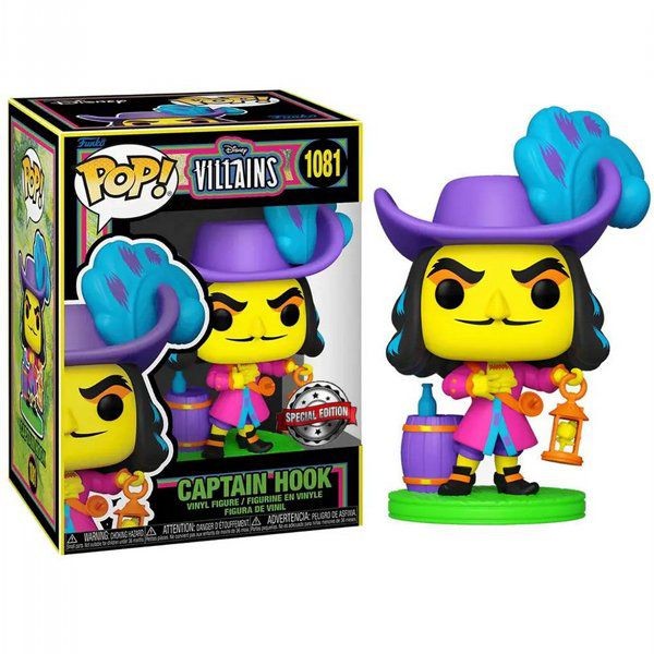 ���� ��� - Disney Villains - Captain Hook #1081 Blacklight Special edition
