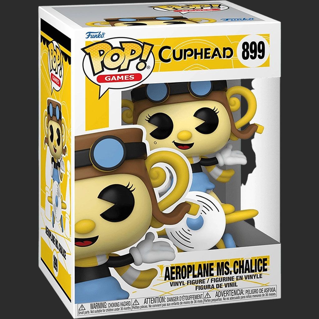 בובת פופ - Cuphead - Aeroplane Ms. Chalice #899 בובת פופ - Cuphead - Aeroplane Ms. Chalice #899