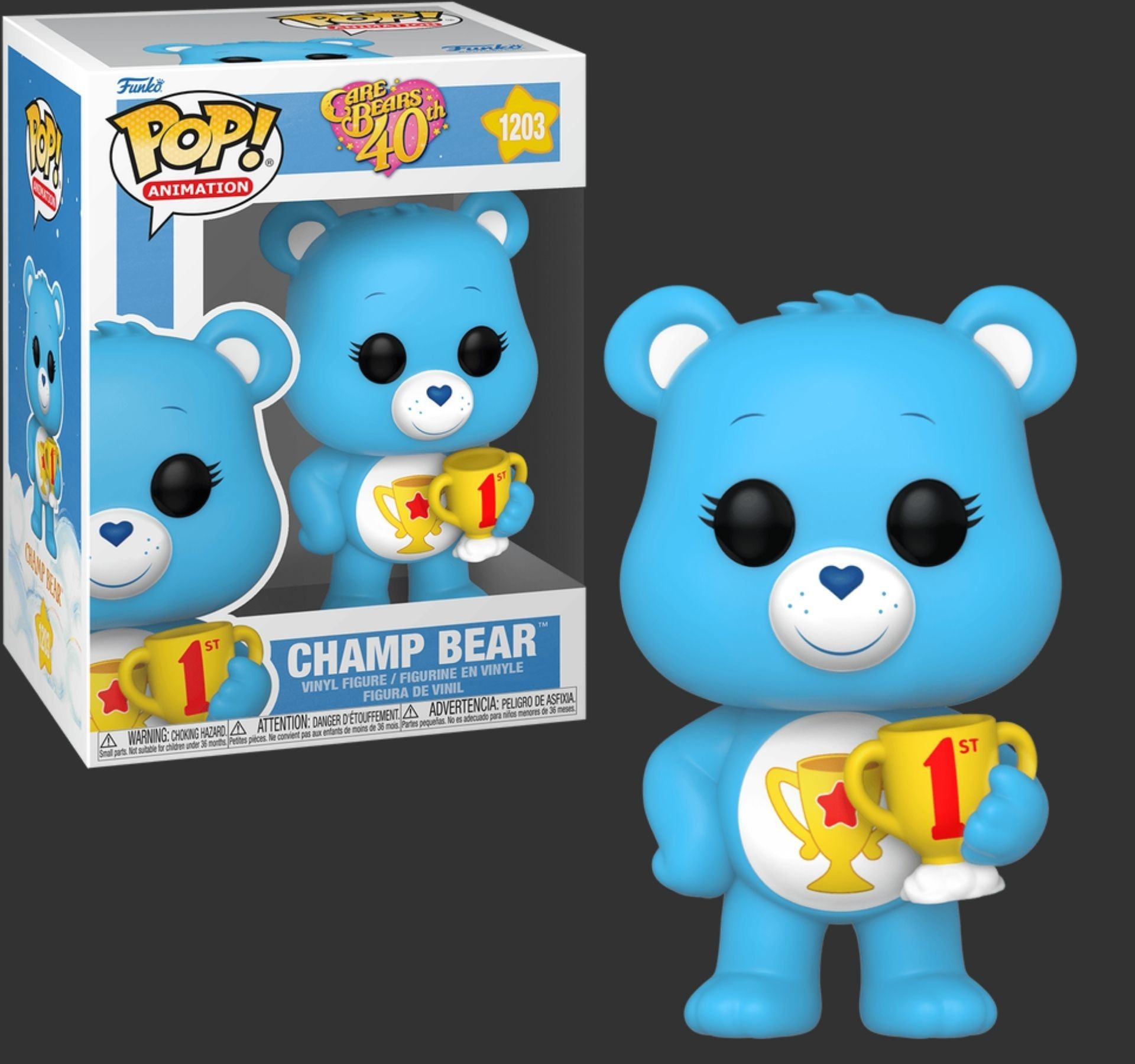בובת פופ דוב האלוף – Champ Bear #1203, Care Bears 40th בובת פופ דוב האלוף – Champ Bear #1203, Care Bears 40th