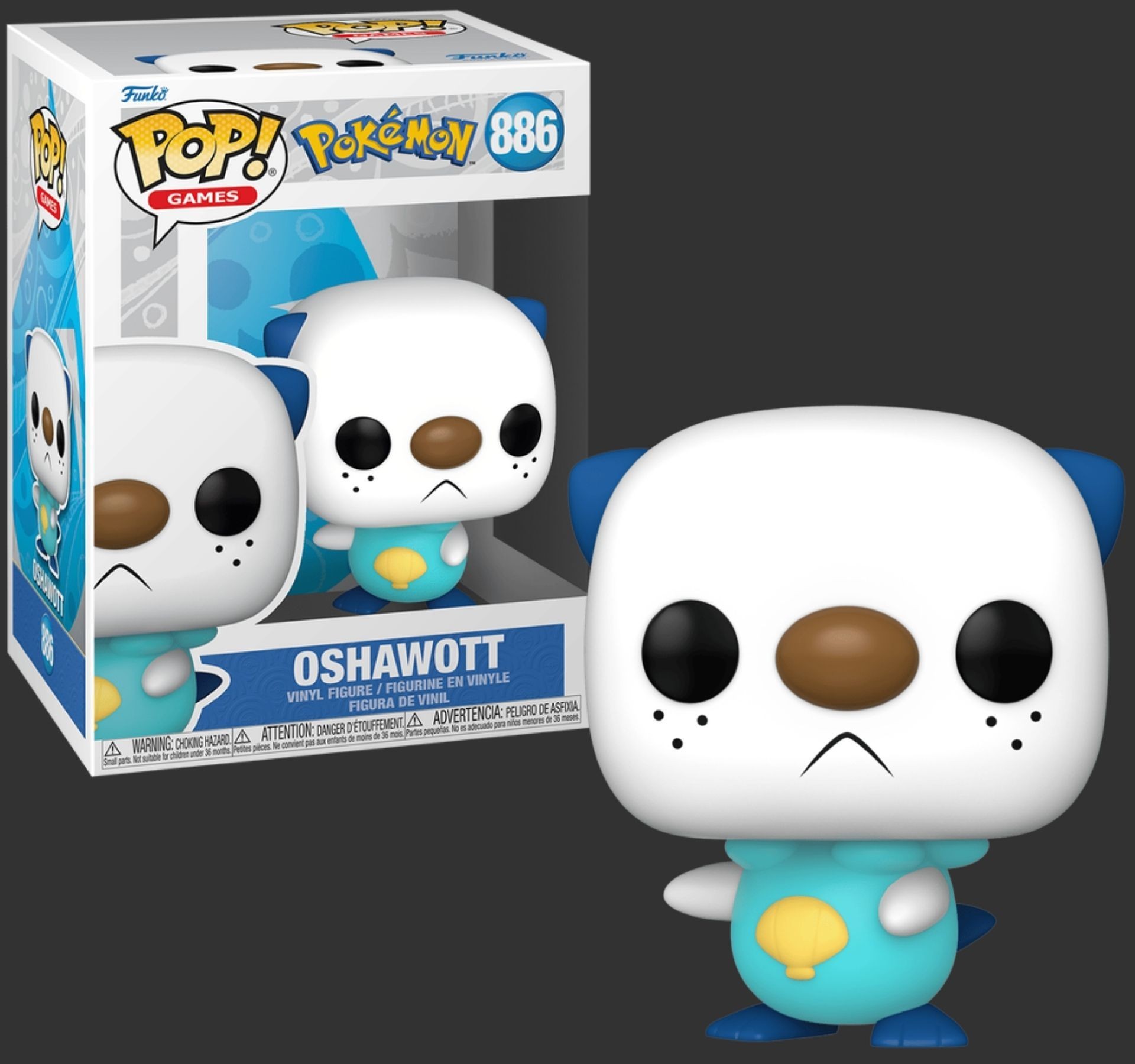 בובת פופ אושוואט – Oshawott #886, Pokemon בובת פופ אושוואט – Oshawott #886, Pokemon