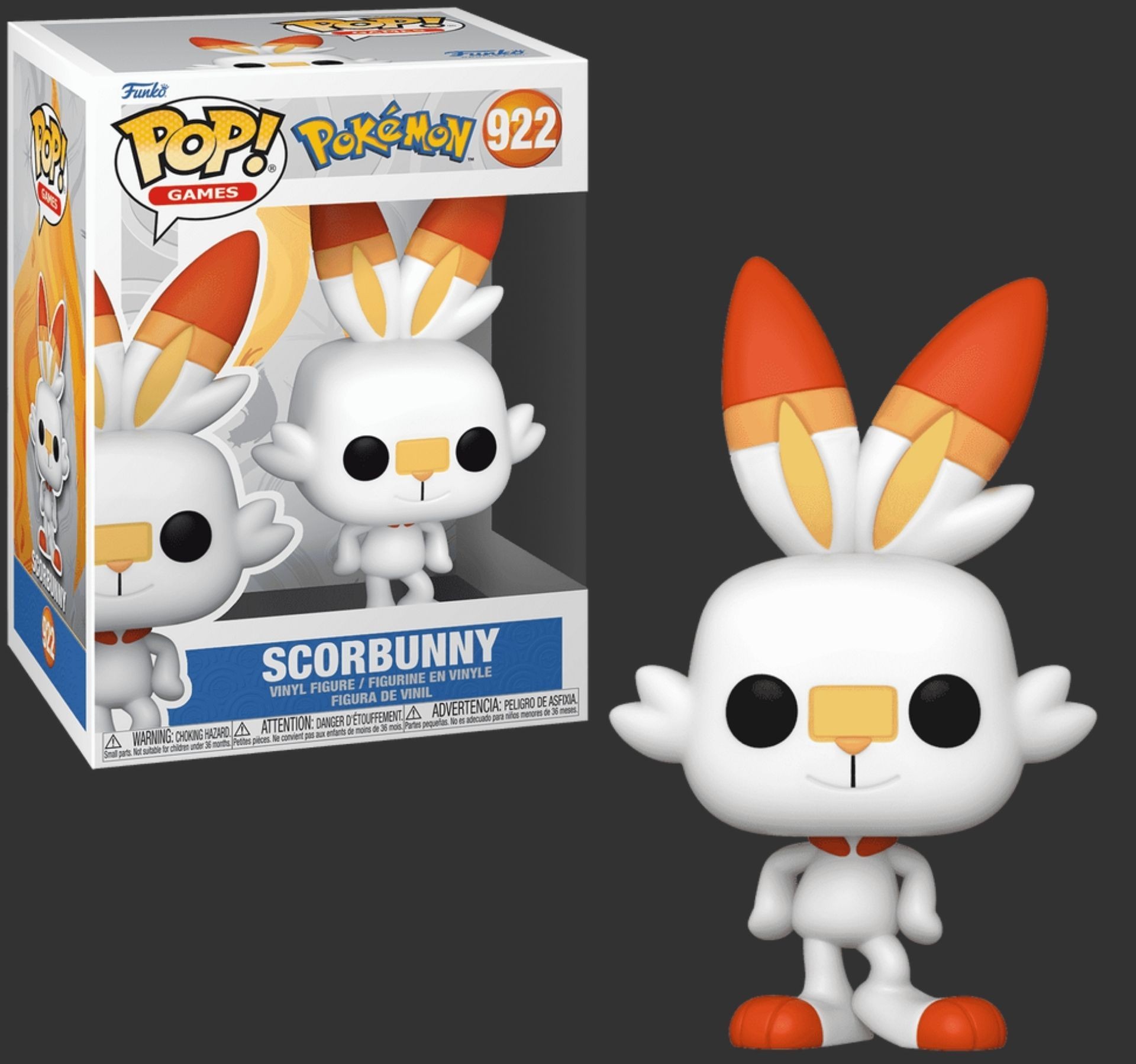בובת פופ סקורבאני – Scorbunny #922, Pokemon בובת פופ סקורבאני – Scorbunny #922, Pokemon