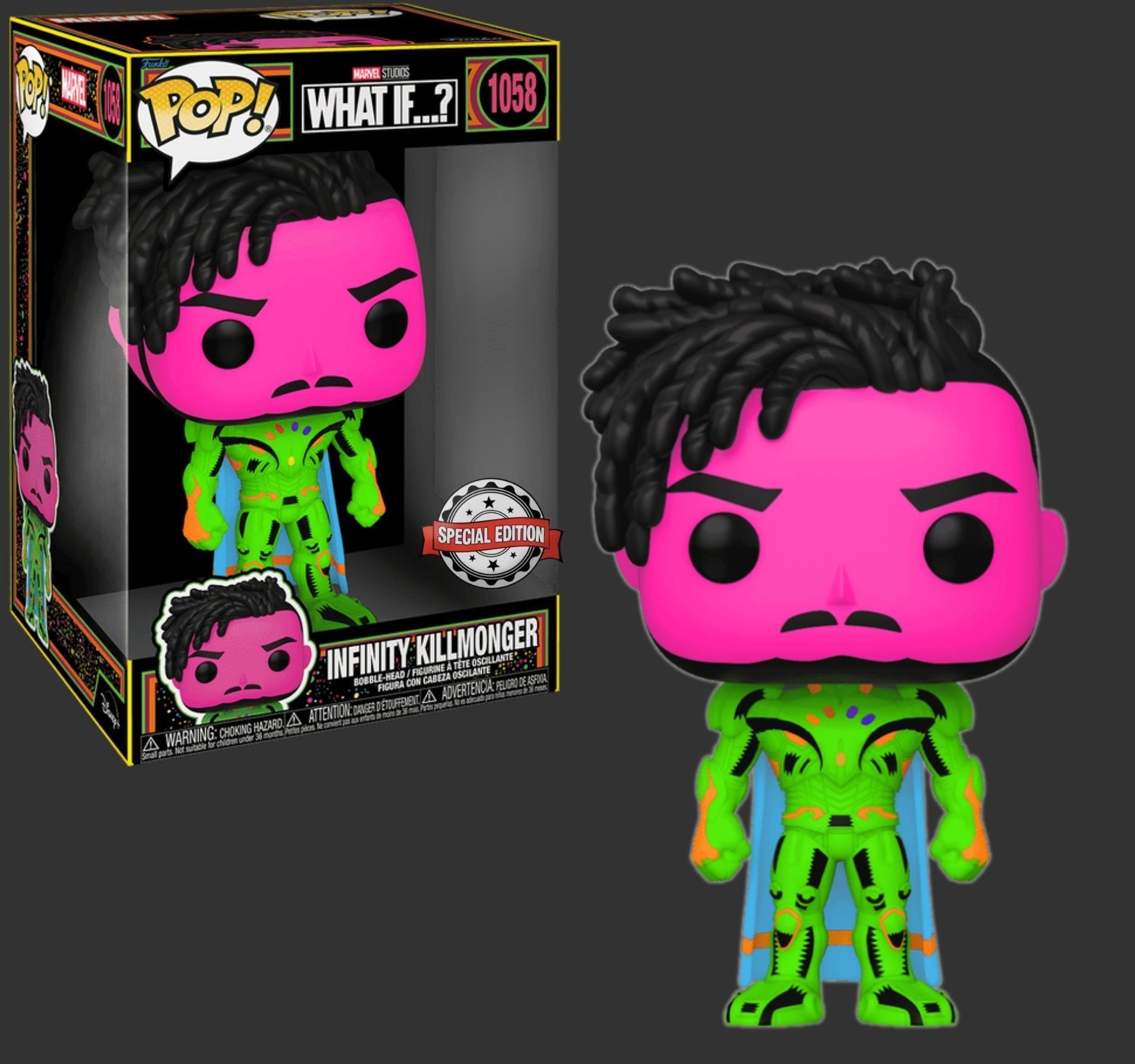 ���� ��� 10 ����� �������� � Killmonger #1058, Marvel Black Panther Blacklight Special Edition
