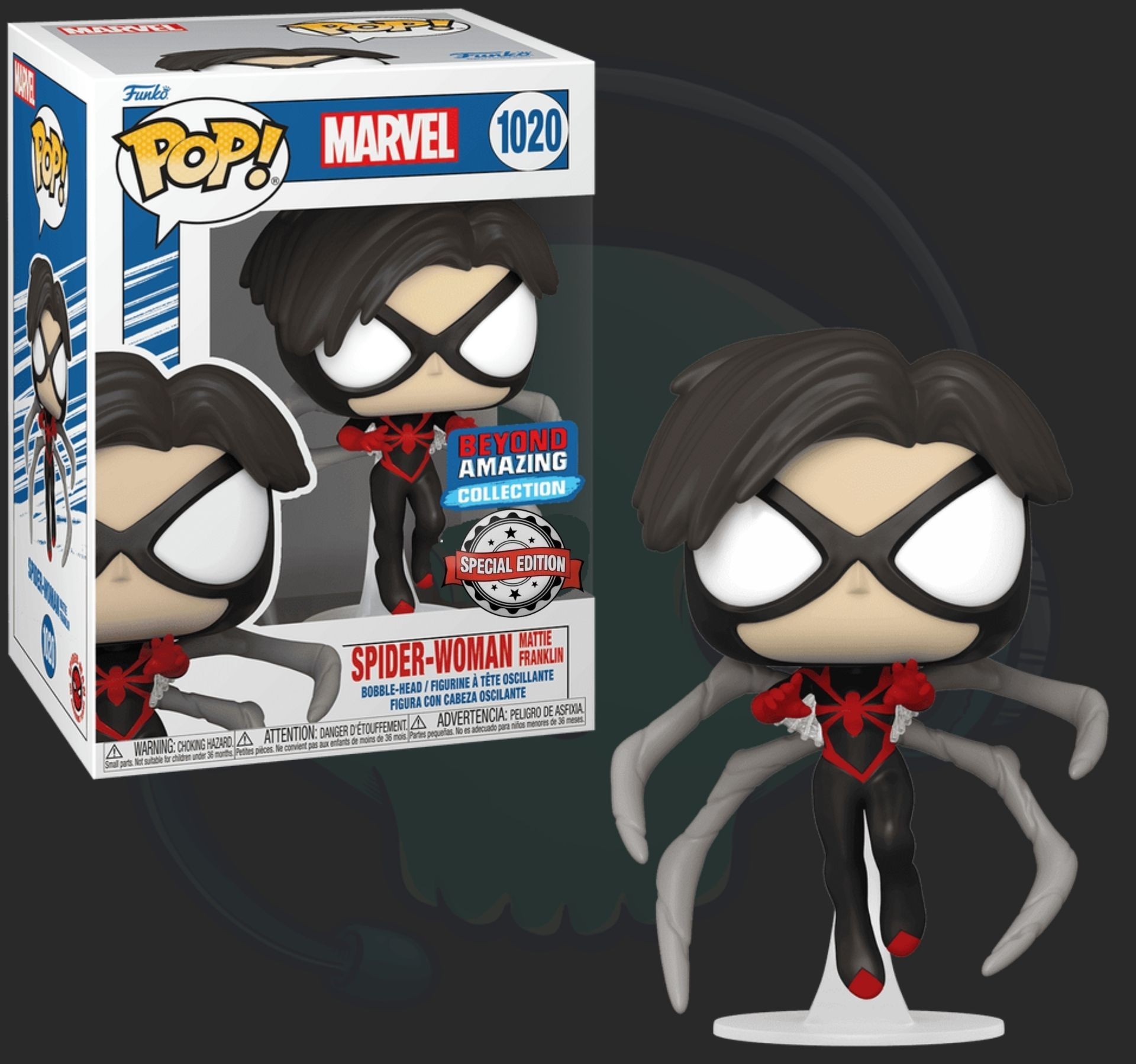 Funko Pop Marvel Beyond Amazing Spider Woman Mattie Franklin se 1020