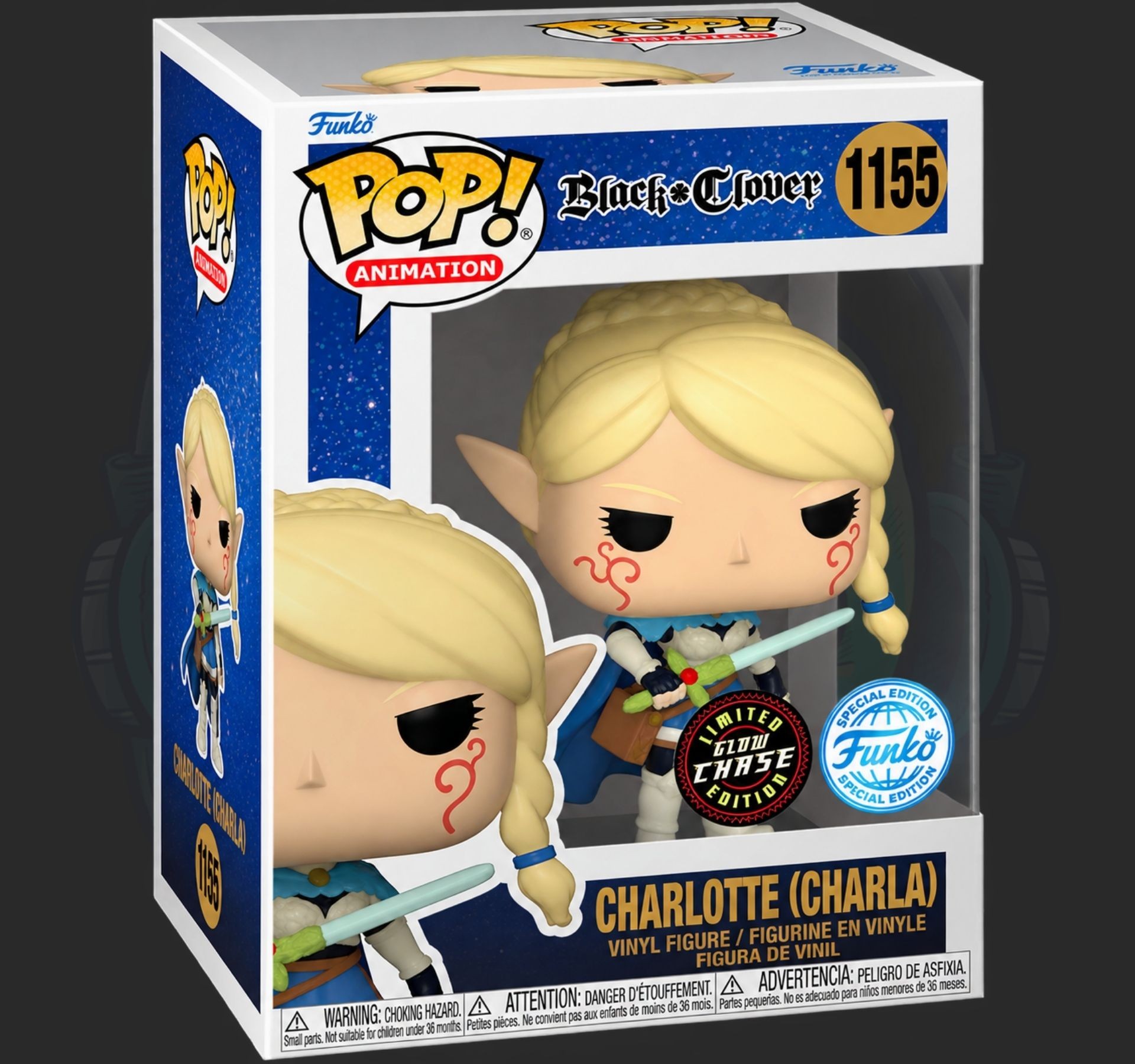 Funko Pop BLACK CLOVER CHARLOTTE 1155 se chase