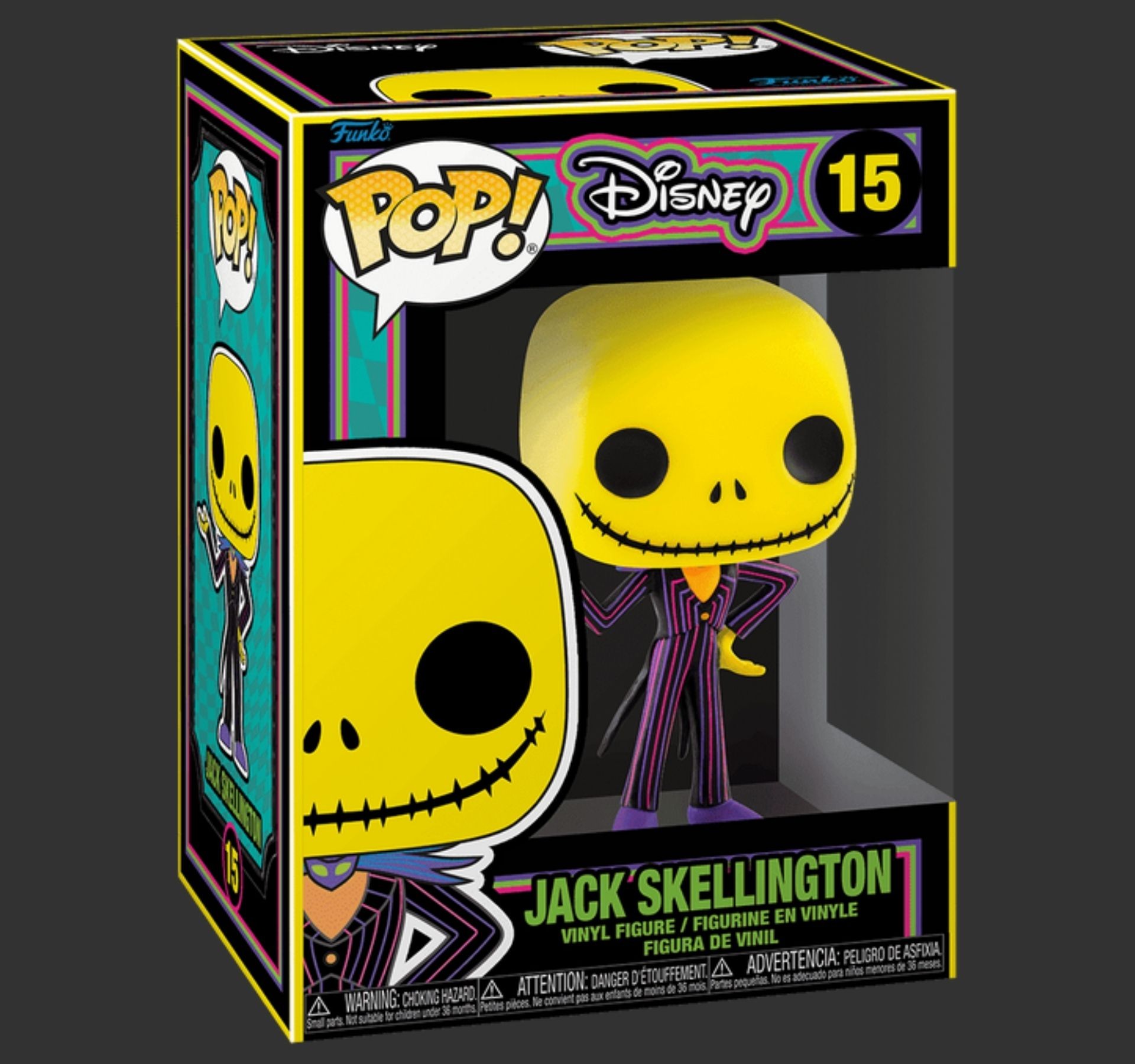 Funko Pop Disney Jack Skellington 15 Black Light